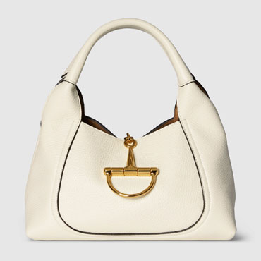 Gucci Softbit medium top handle bag in white 837467