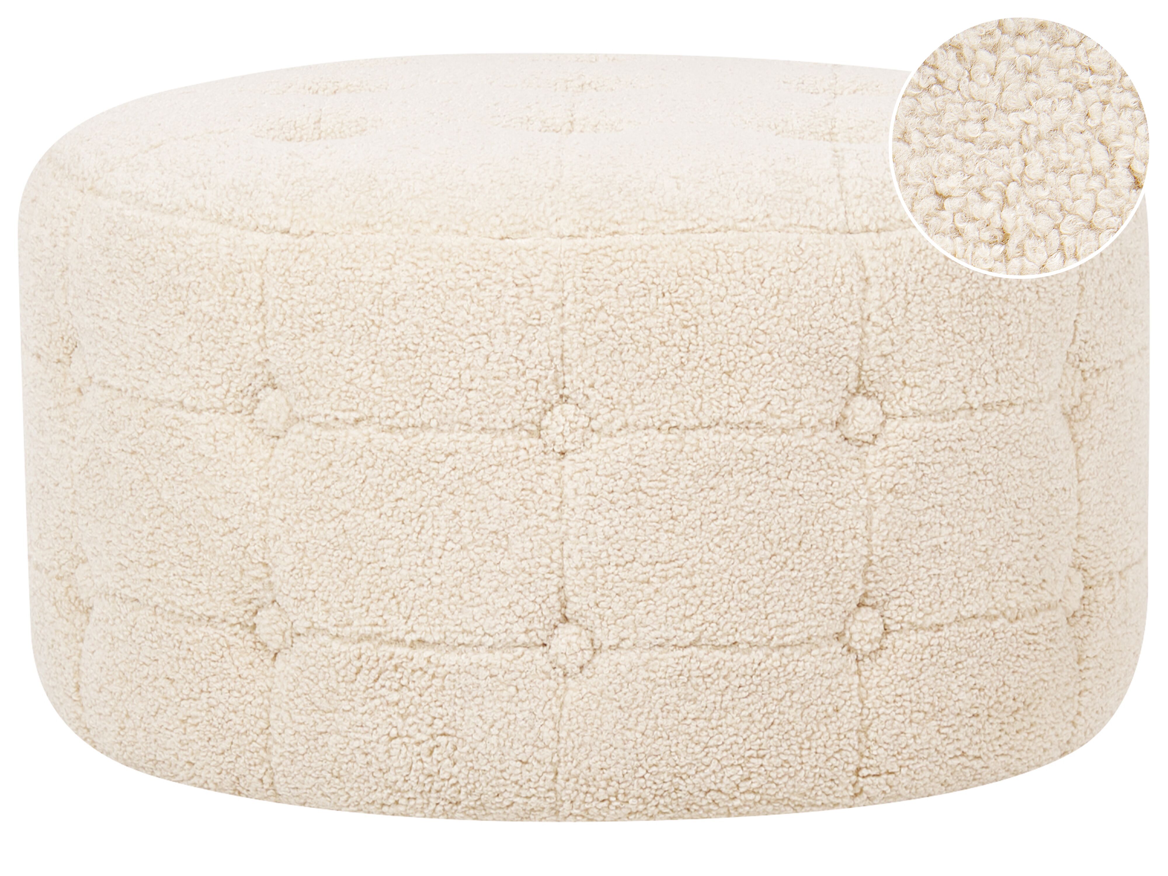 Pouffe TAMPA Boucle Beige