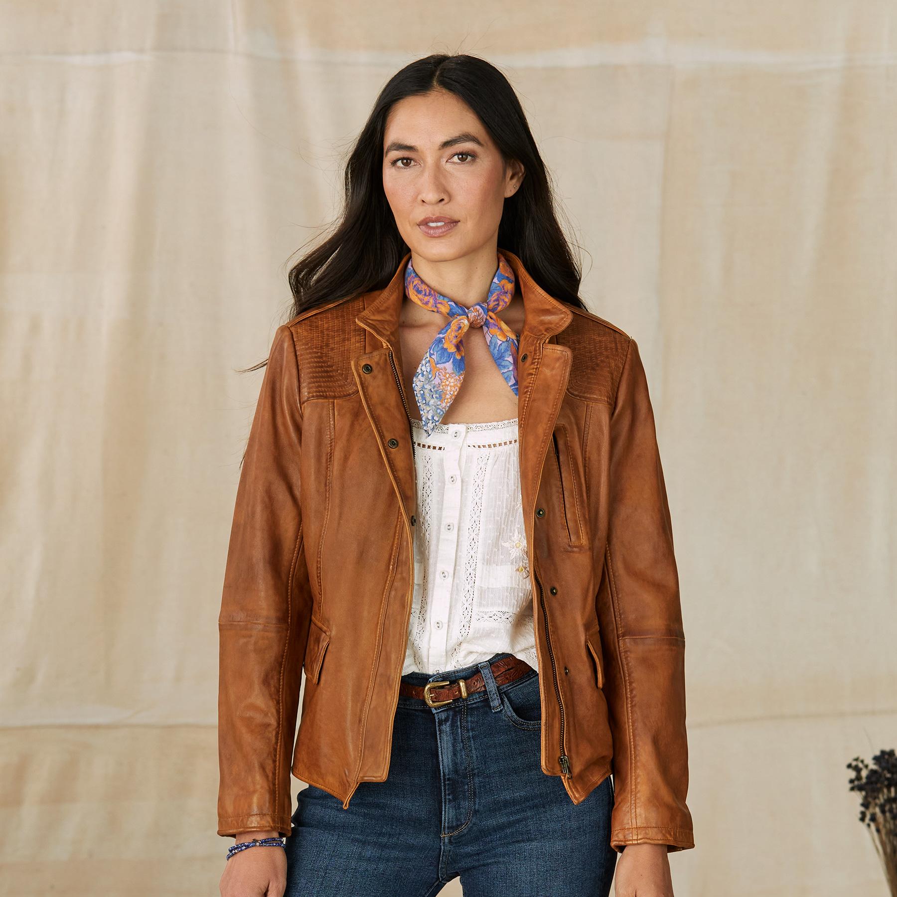 Angela Leather Jacket - Sundance Clothing