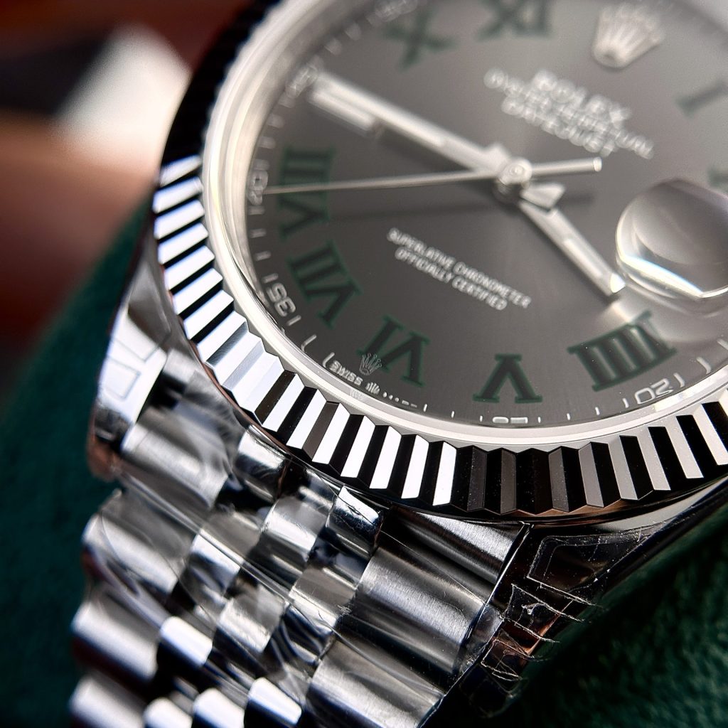 Rolex Replica Watch DateJust 126334 Dial Wimbledon VS Factory 41mm - Elite Watch Atelier