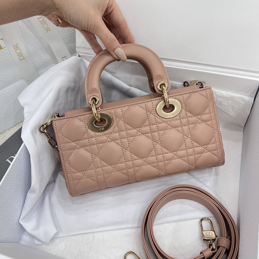 Dior Medium Lady D-Joy Bag Pink For Women 8,7in/22cm1:1High-quality replica