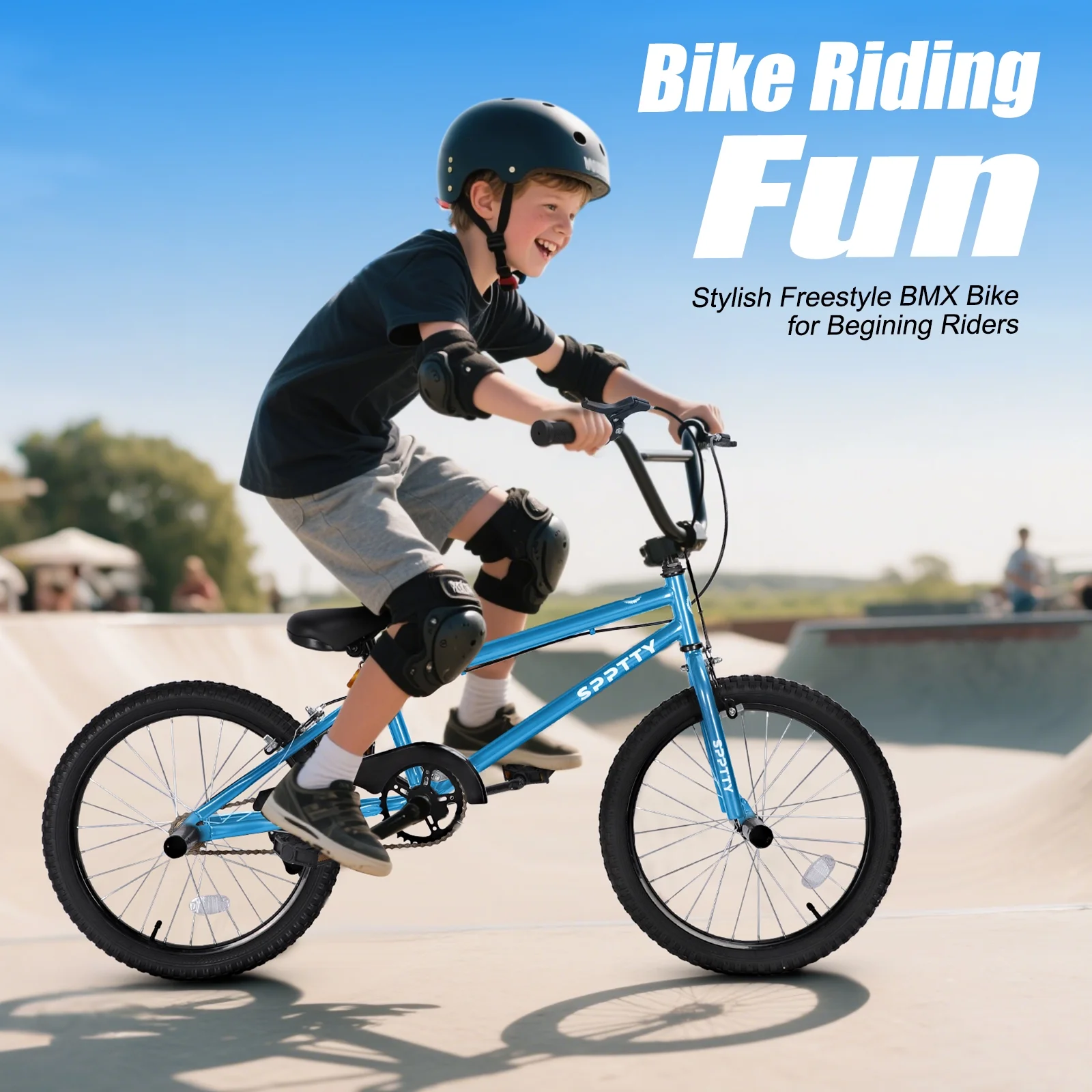 SPPTTY 20" Freestyle BMX Bike with 4 Pegs,Kids Bicycle for Teen Beginner, Age 7-14 Years,Multicolor - Image 26