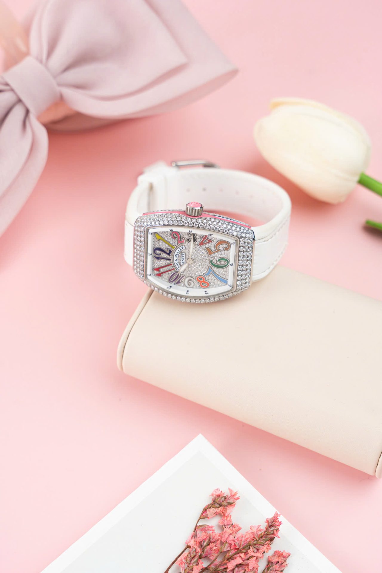 Franck Muller V32 Copies Watches Custom Diamonds Moissanite Hong Kong 36mm - Top club