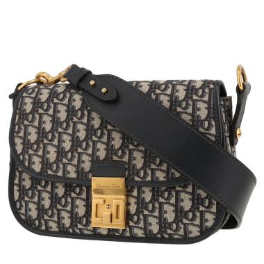 Dior pouch in navy blue crocodile1:1High-quality replica
