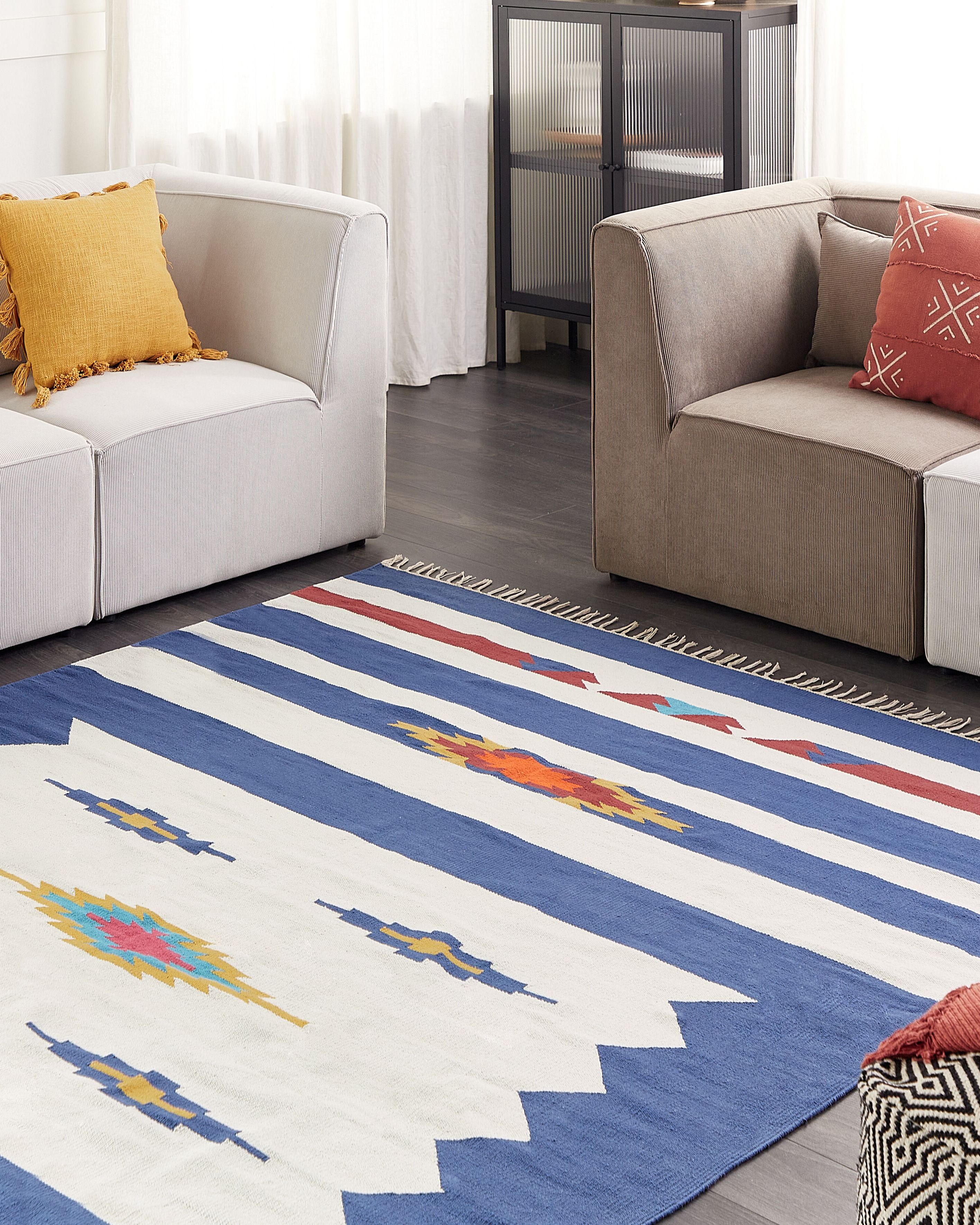 Rug VARSER Multicolour 200 x 300 cm Cotton Kilim