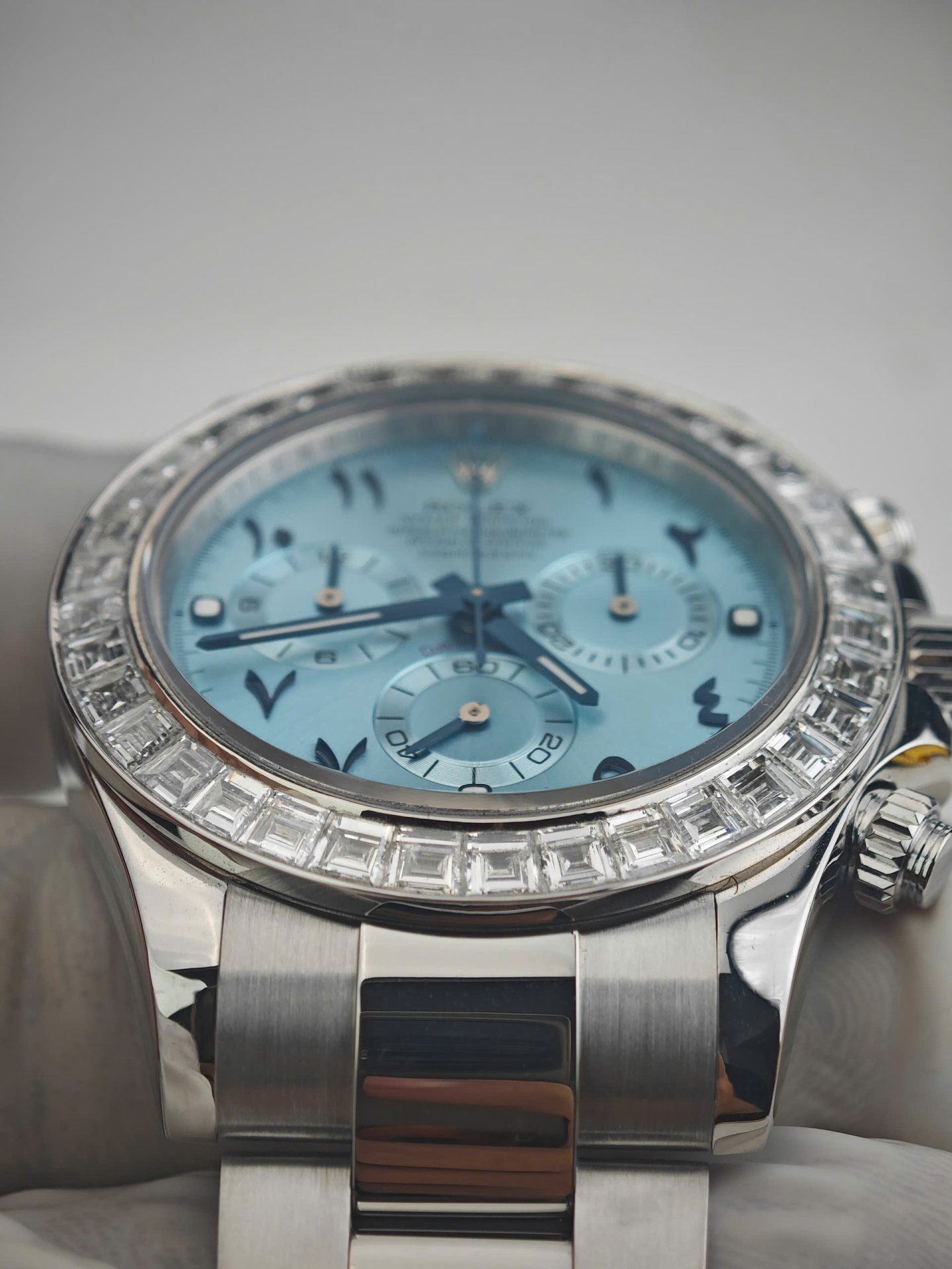 Rolex Cosmograph Daytona 116576TBR Replica Watch Platinum PT950 + Diamonds Custom 40mm - Top club