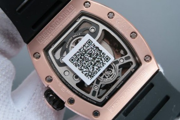 Replica Richard Mille RM057 Dragon Phoenix RG Case SS Dragon Dial Black Rubber Strap - Top club