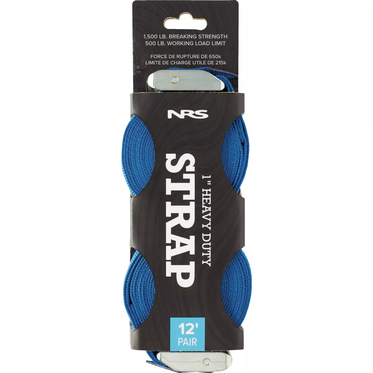NRS 1 In. x 12 Ft. Iconic Blue Heavy Duty Tie-Down Strap (2-Pack)