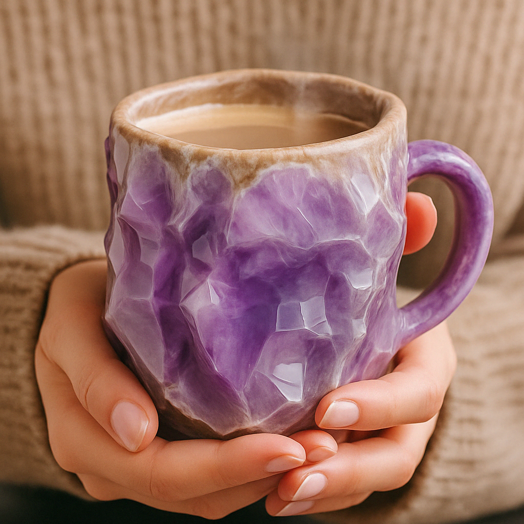 Handgemaakte Keramieken Mok 350 ml - Uniek Ontwerp, Ergonomisch Handvat, Vaatwasmachine- en Magnetronbestendig