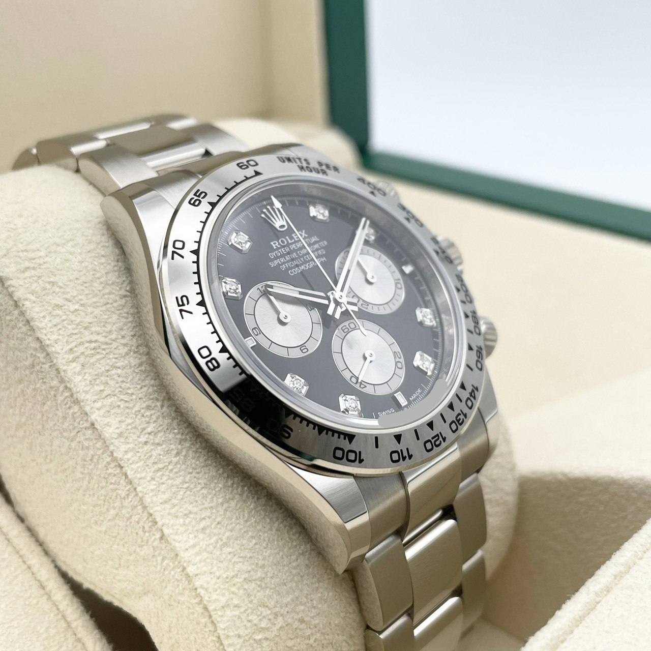 Rolex Cosmograph Daytona 40mm, 18k White Gold, Ref# 126509-0002(1:1 replica) - Top club