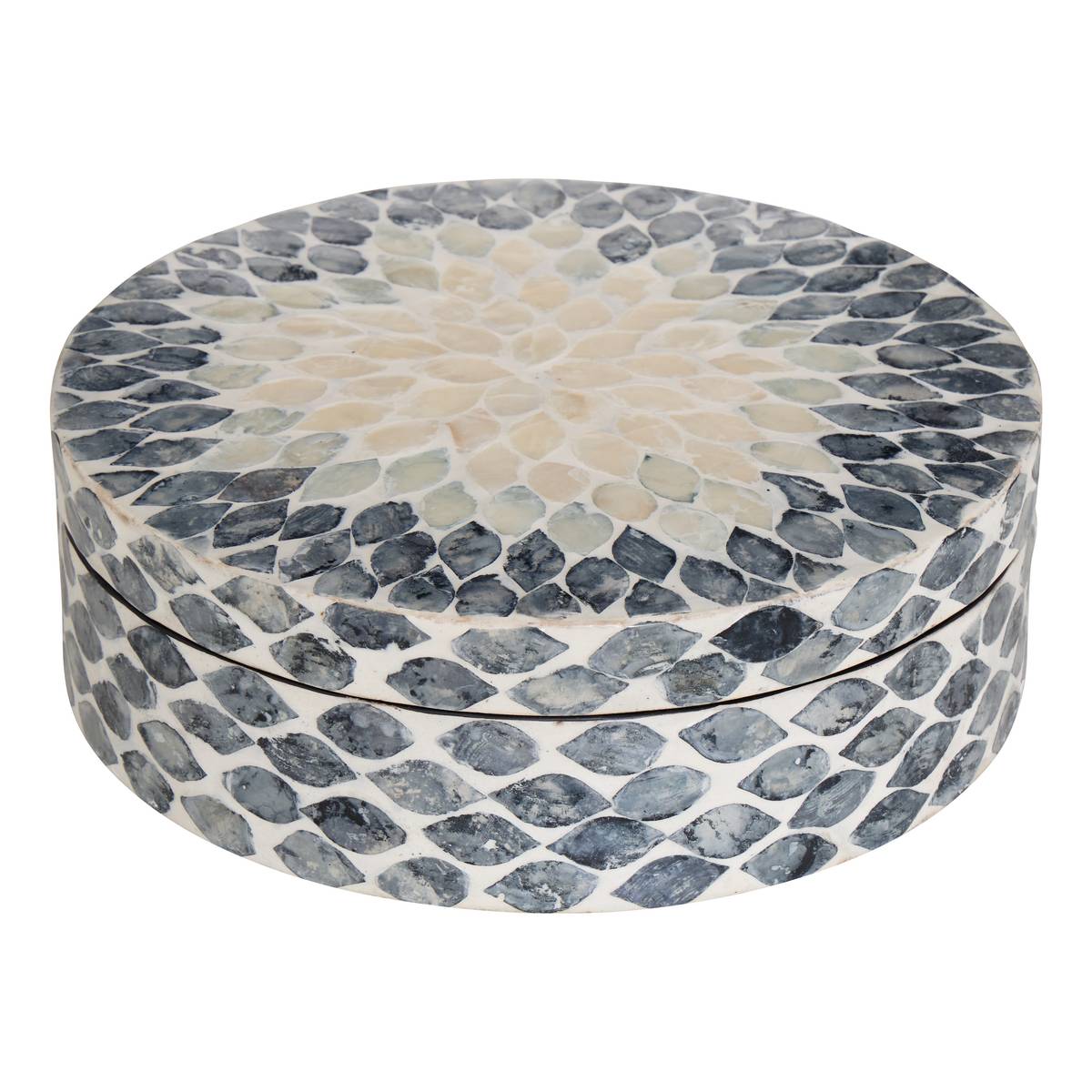 Decorative Box "Sheila" Gray, D.25.5 cm