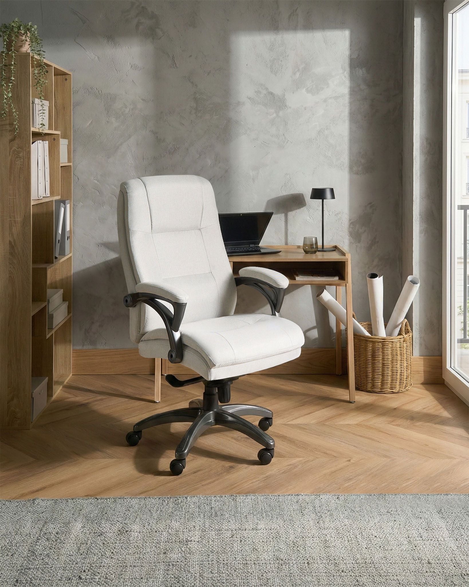 Executive Chair MAGNUS Linen Light Beige