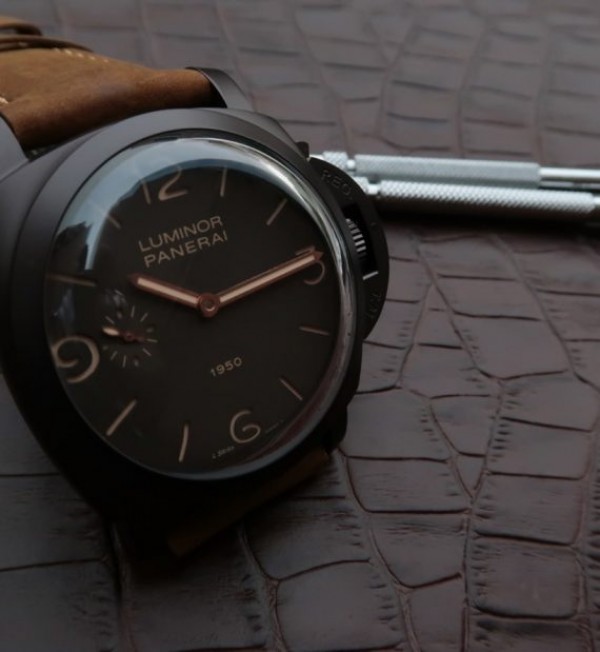 Replica Panerai XF PAM375 Brown Dial Brown Asso Strap P3000 - Top club