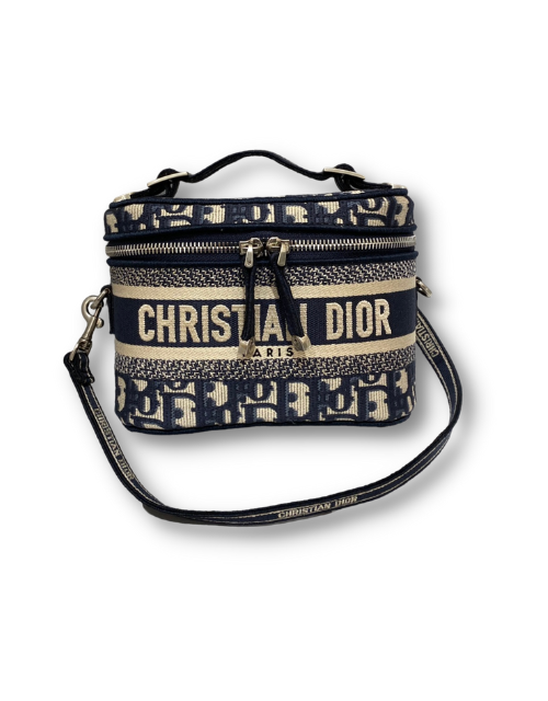 Small Diortravel Vanity Case With Shoulder Strap Beige For Women 7.5in/18.5cm1:1High-quality replica