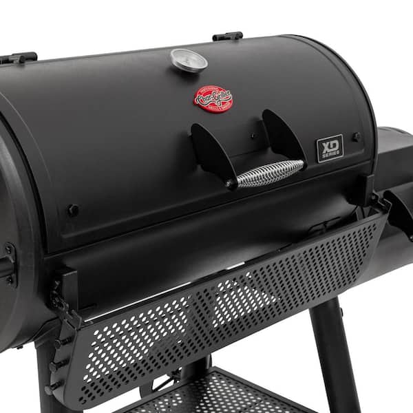Grand Champ Charcoal Grill and Offset Smoker in Black - Image 8