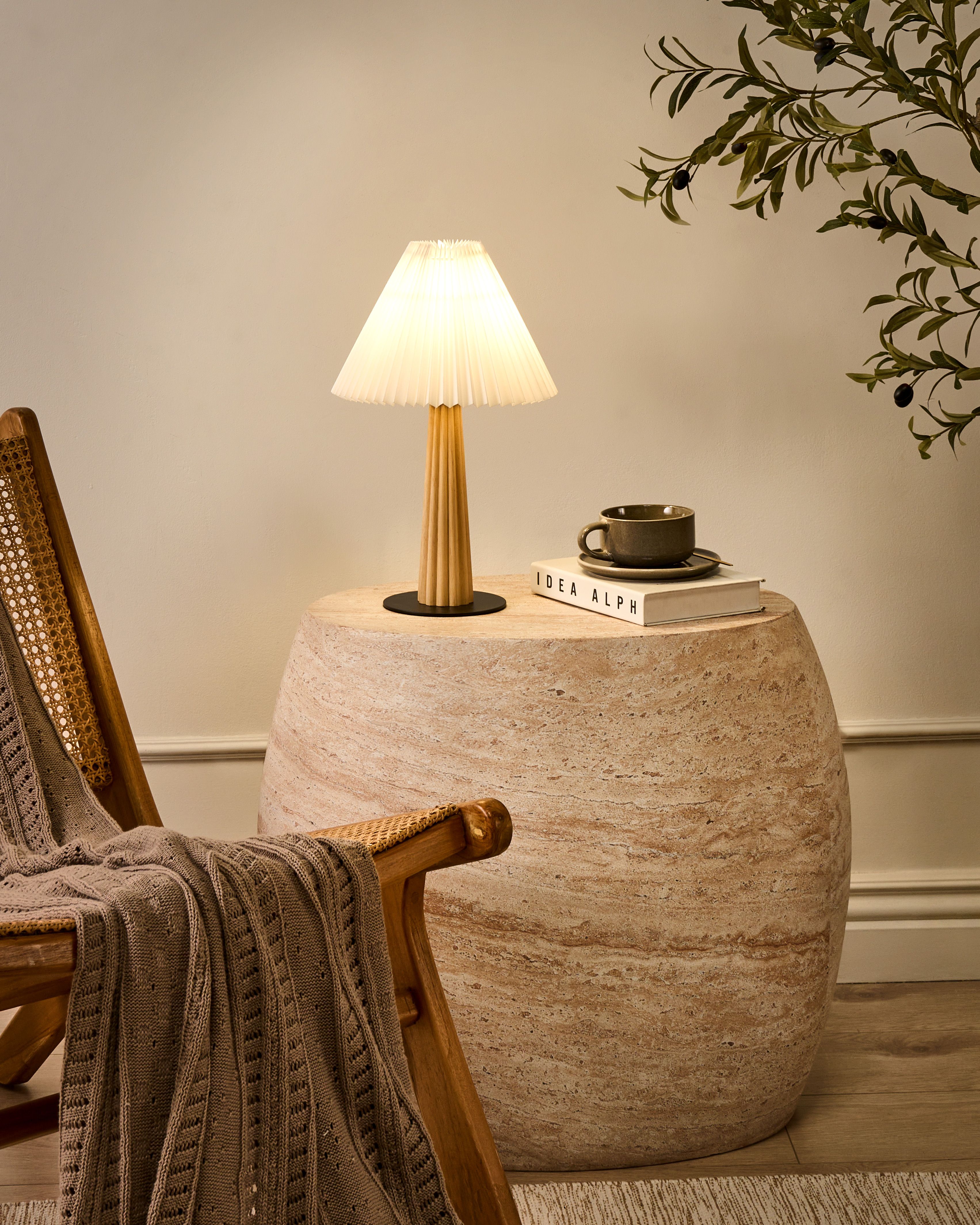 Table Lamp ALIGIDE Wood Natural