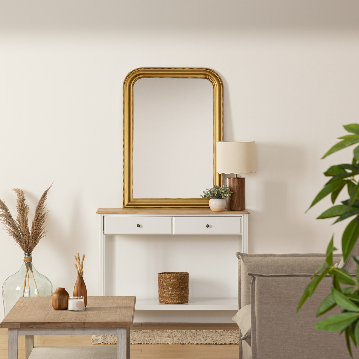 Mirror "Adele" Gold, 74x104 cm