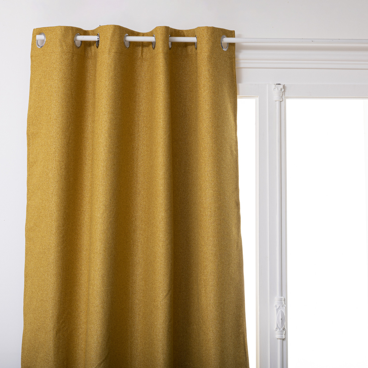 Blackout insulating curtain Mustard yellow, 140x260 cm