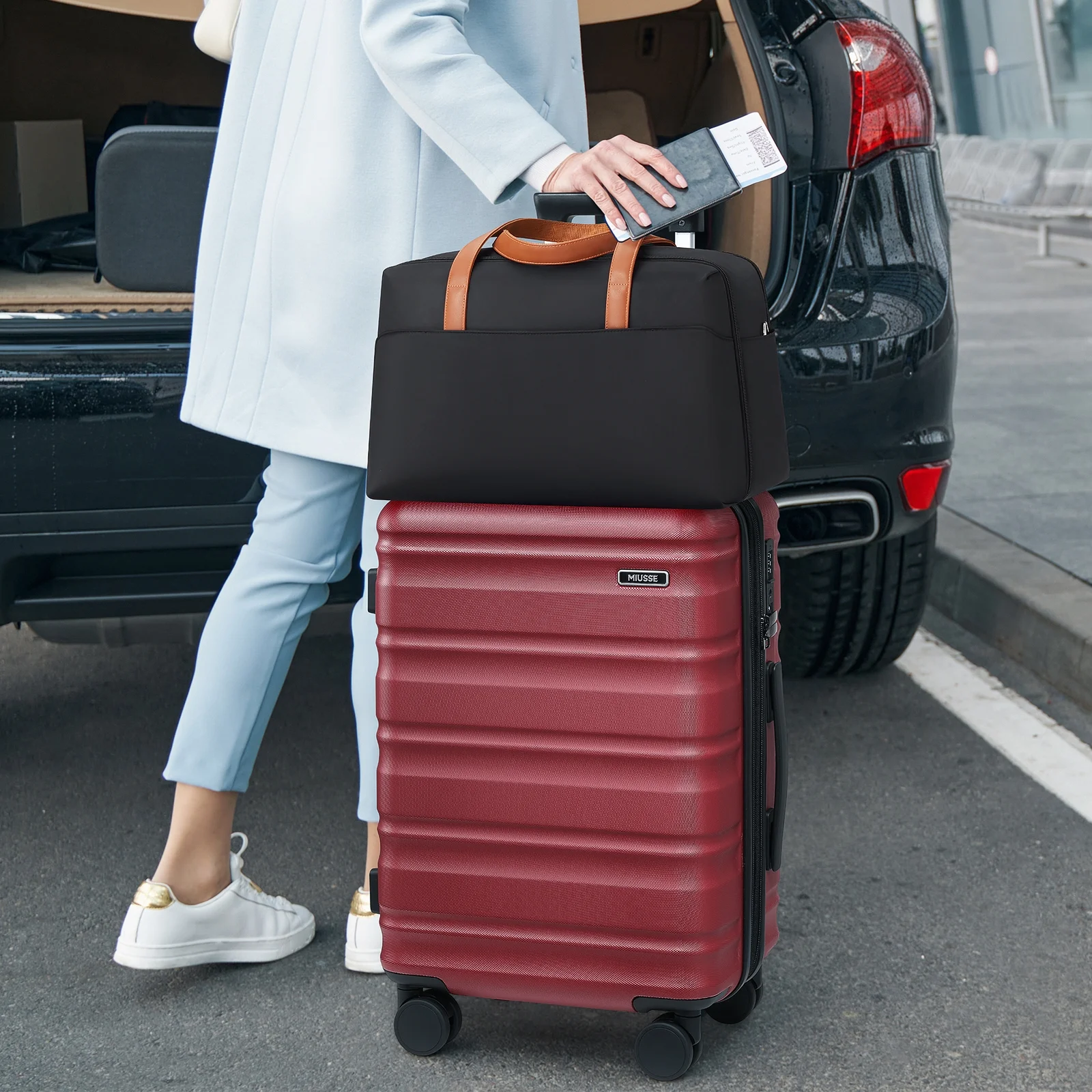MIUSSE Luggage Sets 3 Piece, 20 Inch Carry On Luggage with Wheels, 100% PC Hardshell Suitcase with TSA Lock, Carry On Suitcases Airline Approved With Travel Backpack for Men Women - Image 52