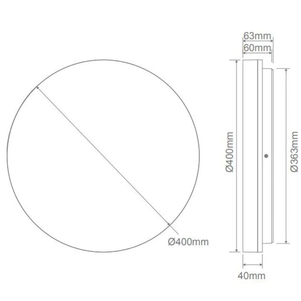 Domus SUNSET - 15W/25W/35W Colour Switchable LED Ceiling Light IP54 - TRIO