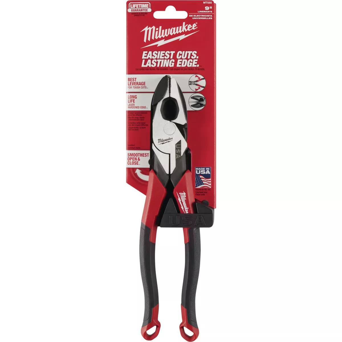 Milwaukee 9 In. Comfort Grip Linesman Pliers
