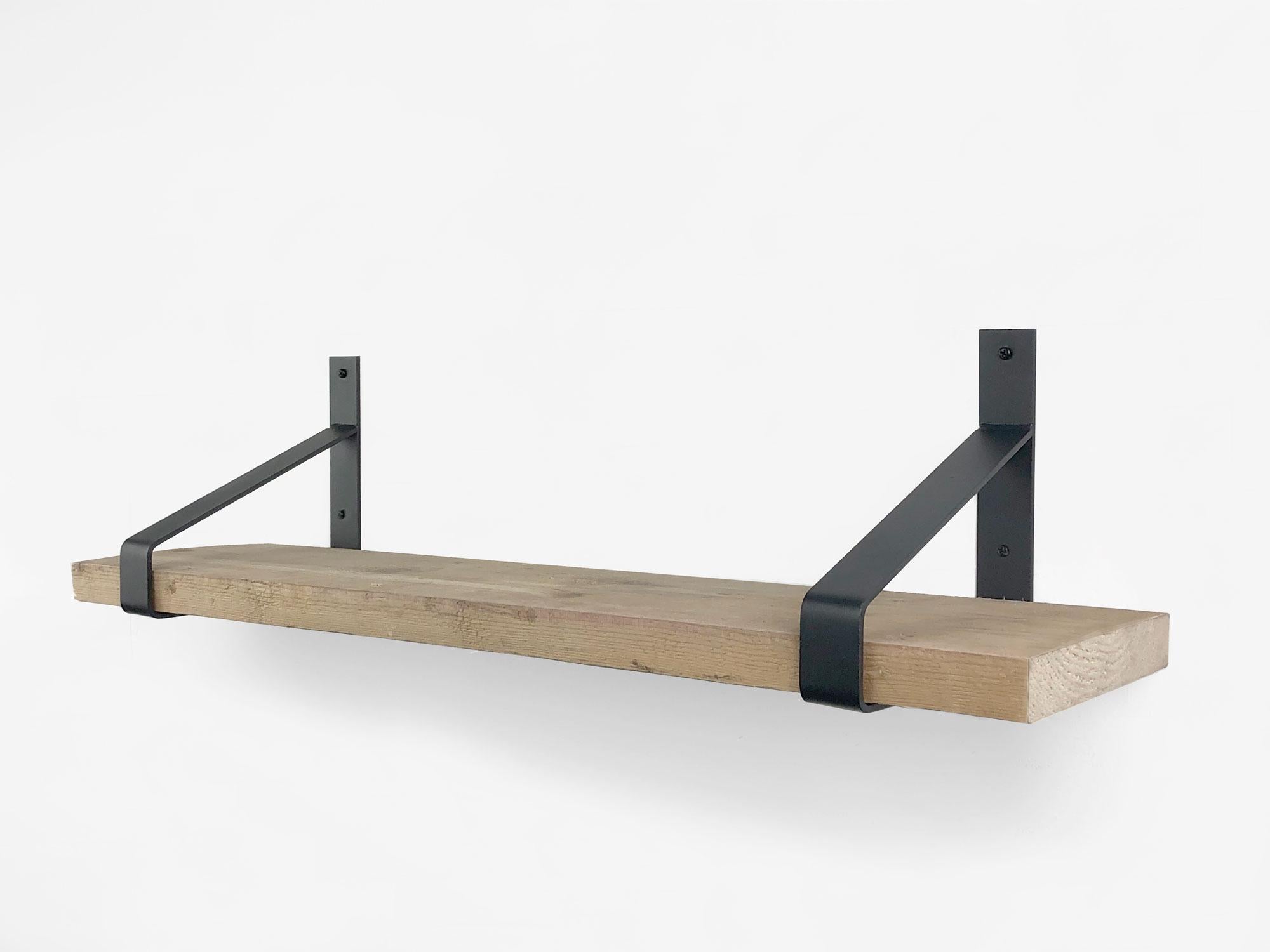 Woodbrothers Steigerhout wandplank 100x20cm + dragers