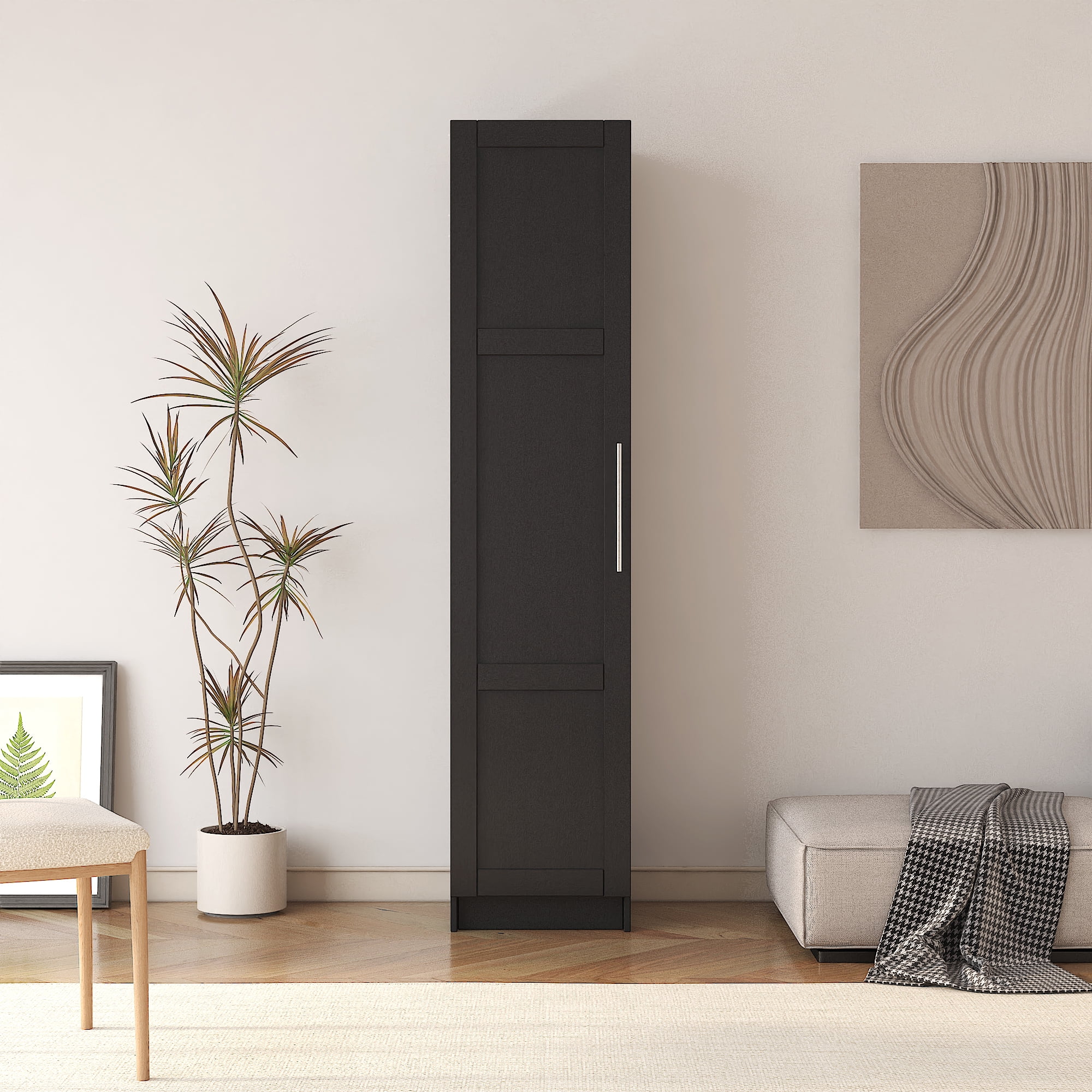 Slim Tall Storage Cabinet,Pantry Cabinet with Doors Shelves Small Space for Kitchen Living Room Bathroom - Image 22
