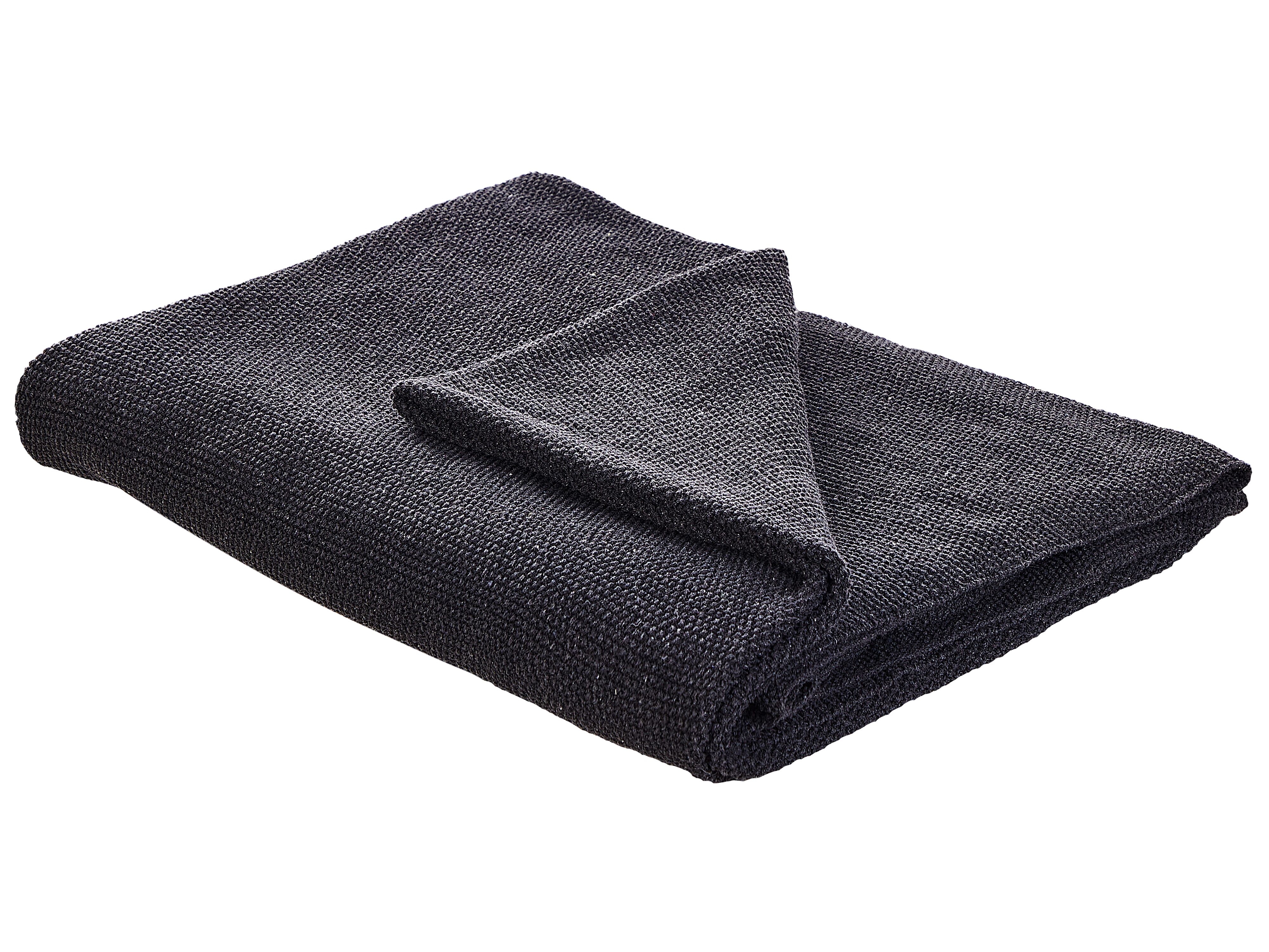 Blanket ASAKA Cotton 130 x 180 cm Dark Grey