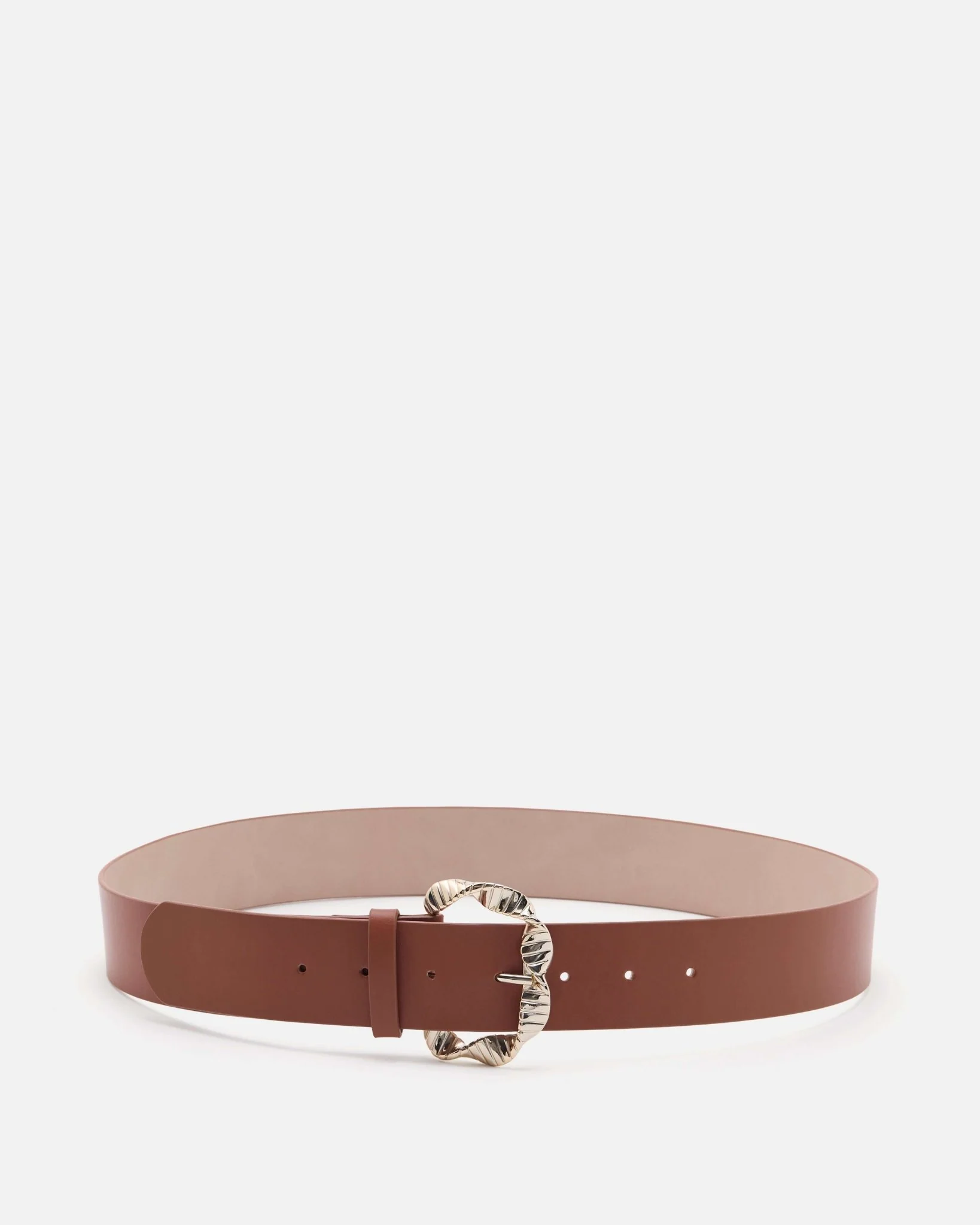 CEINTURE KIMI - En cuir cognac