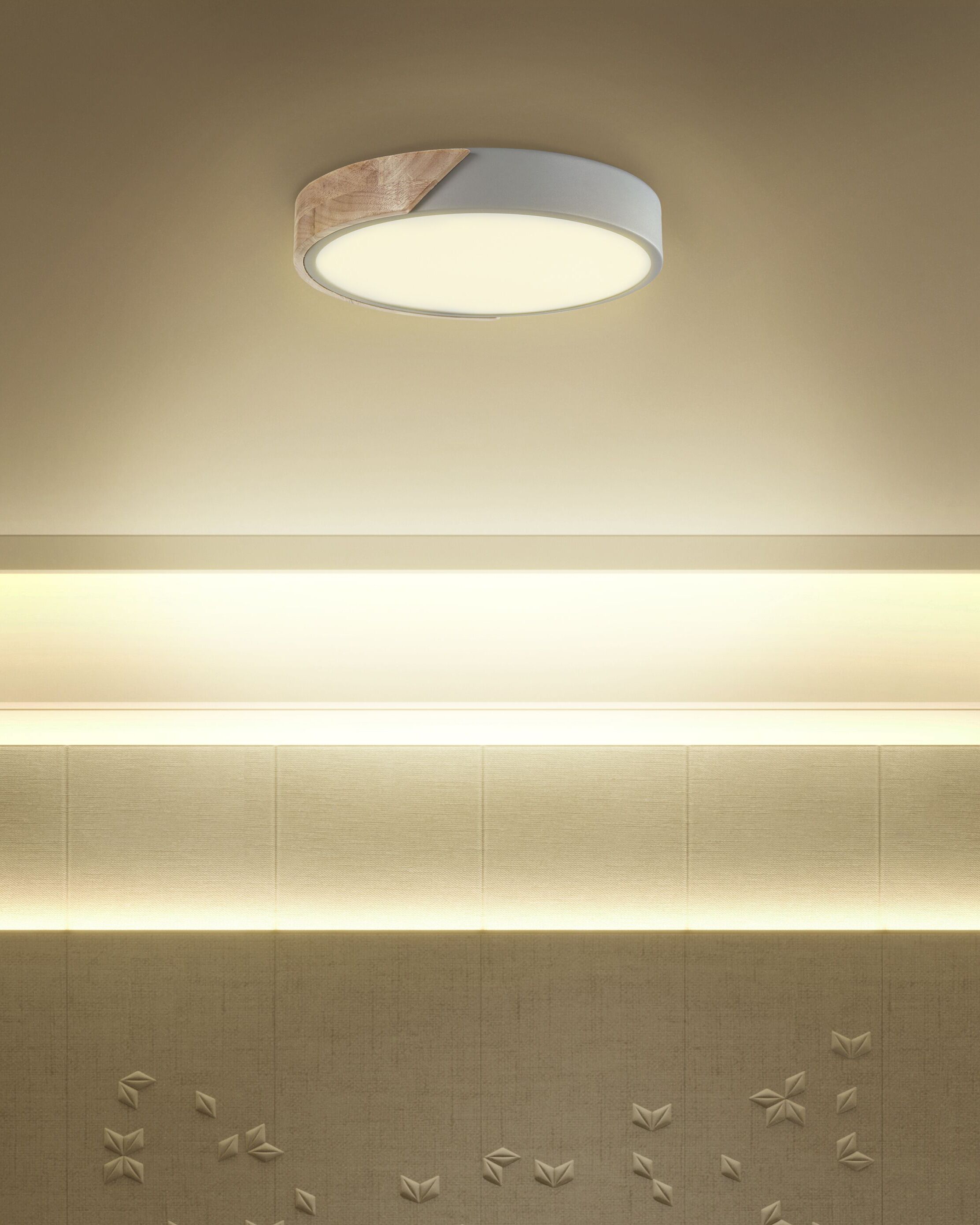 LED Ceiling Lamp PATTANI Metal Grey