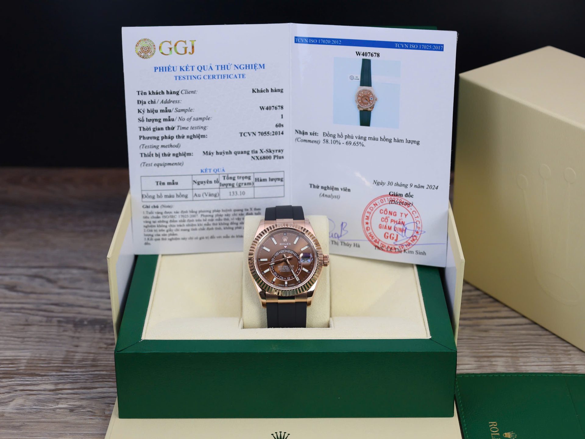 Rolex Sky-Dweller M336235 Custom Gold Wrapped Chocolate Dial 42mm - Elite Watch Atelier