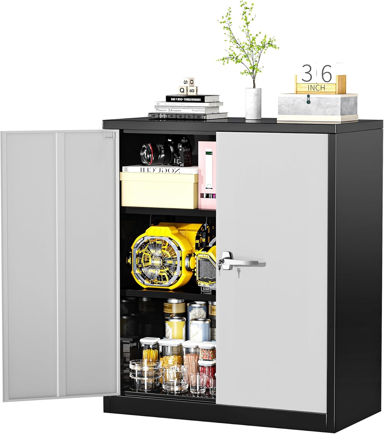 Greenvelly Metal Storage Cabinet,36