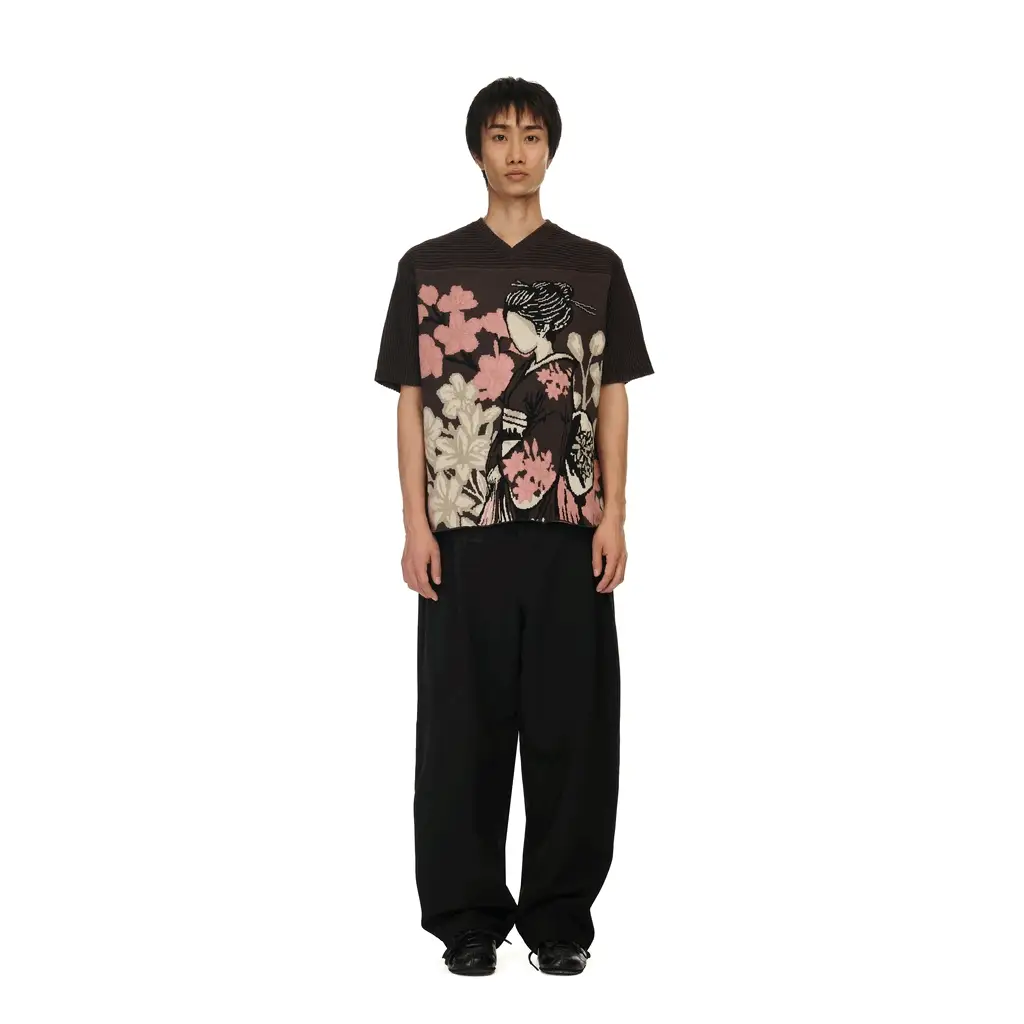 "yakuza v2" knitted Jersey brown