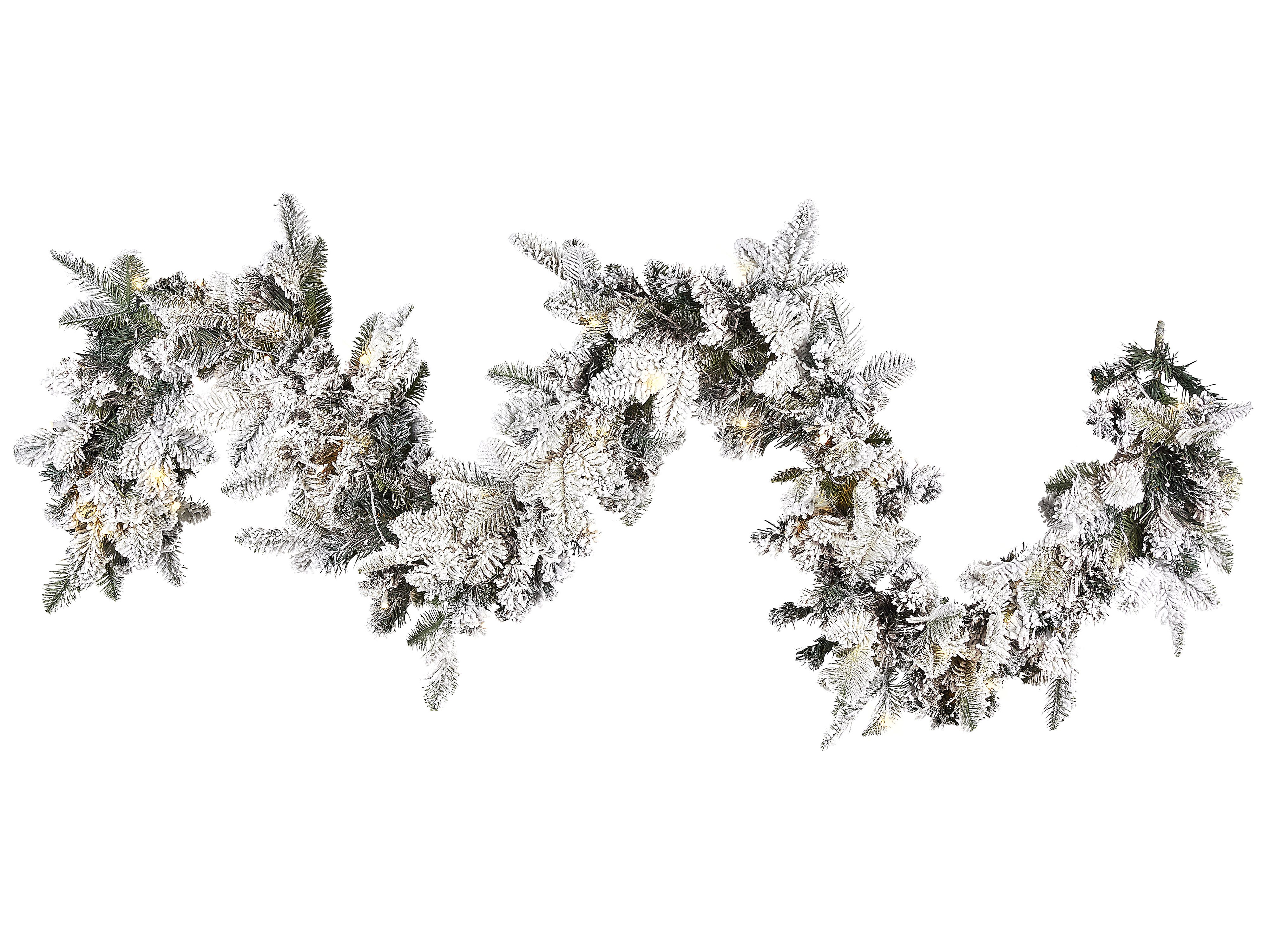 Snowy Christmas Garland LED SUNDO 270 cm White