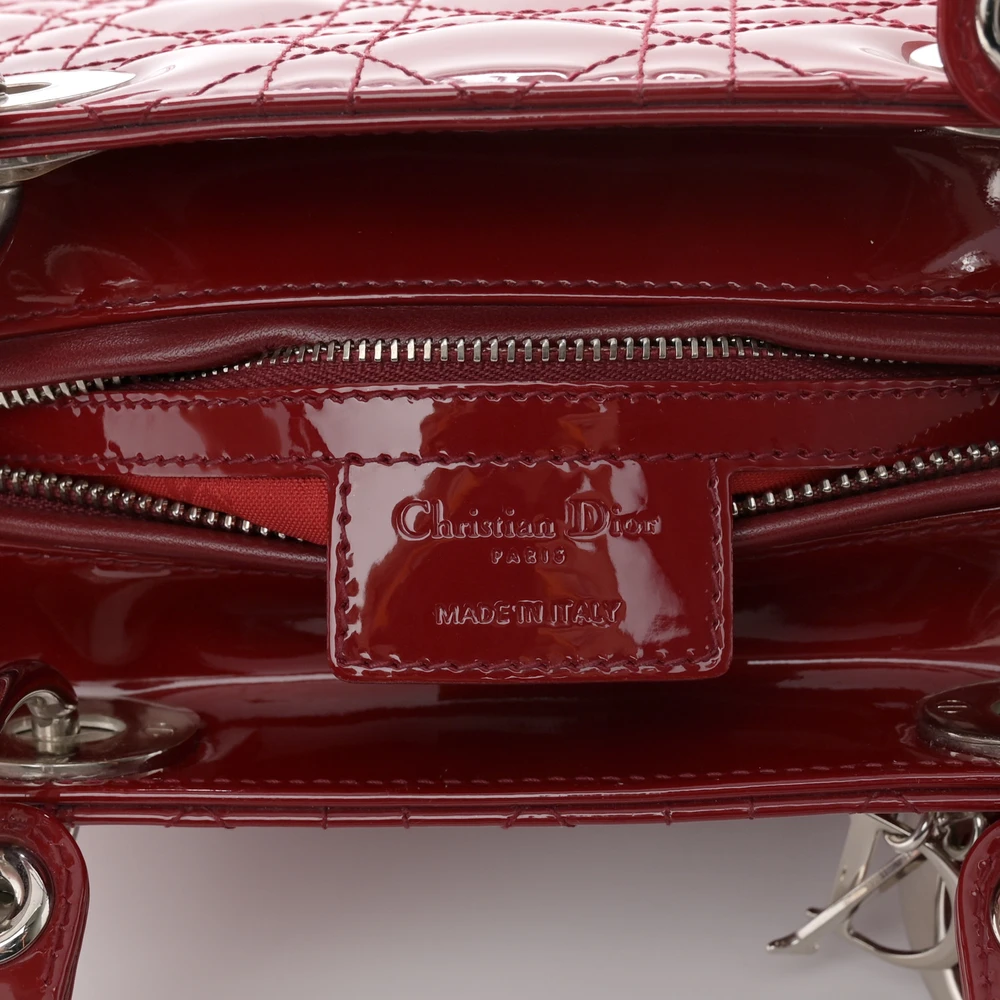 Get the Perfect Superfake Dior Dark Red Medium Lady Dior Bag