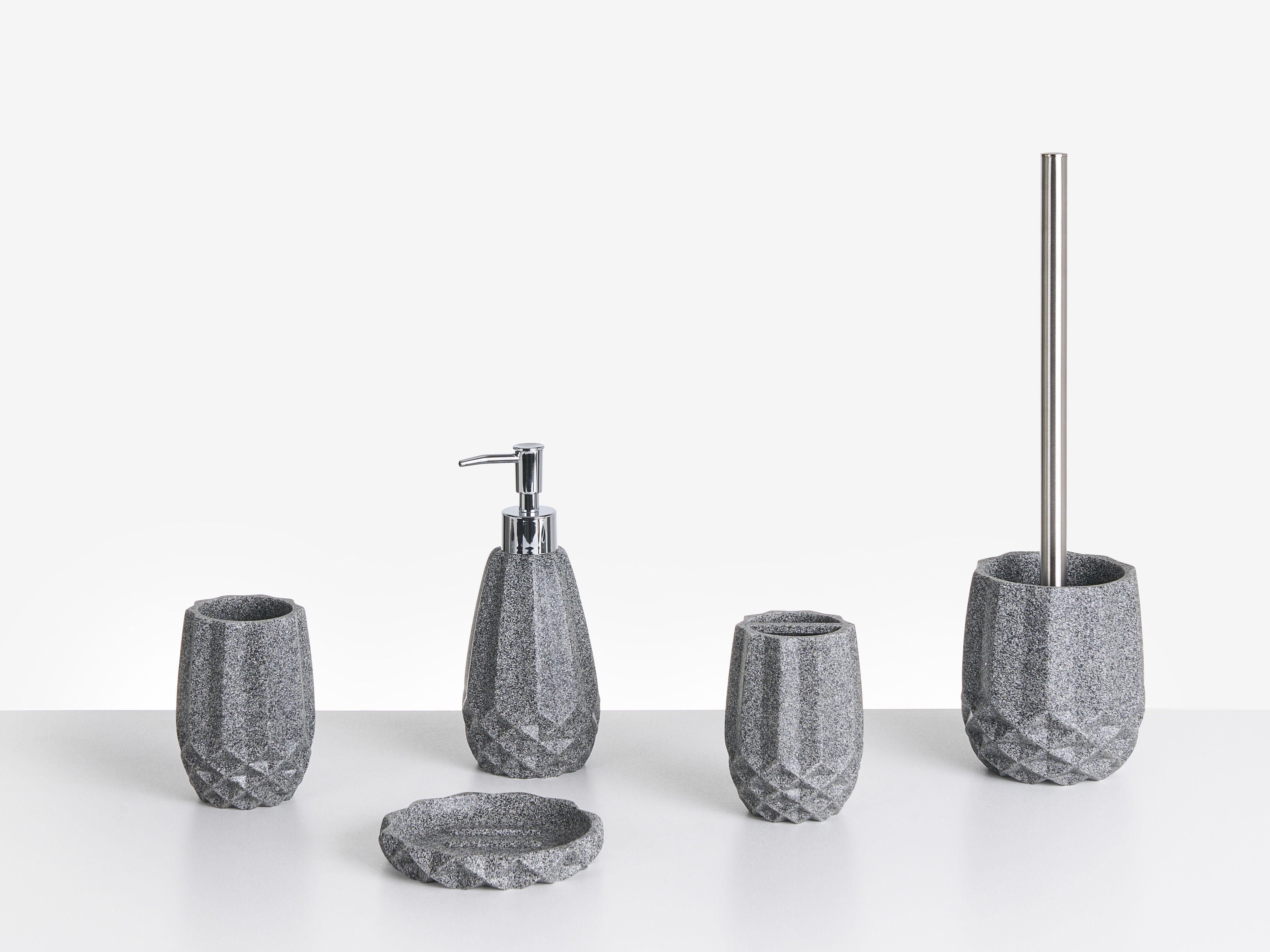 5-Piece Bathroom Accessories Set SAMIRIA Grey