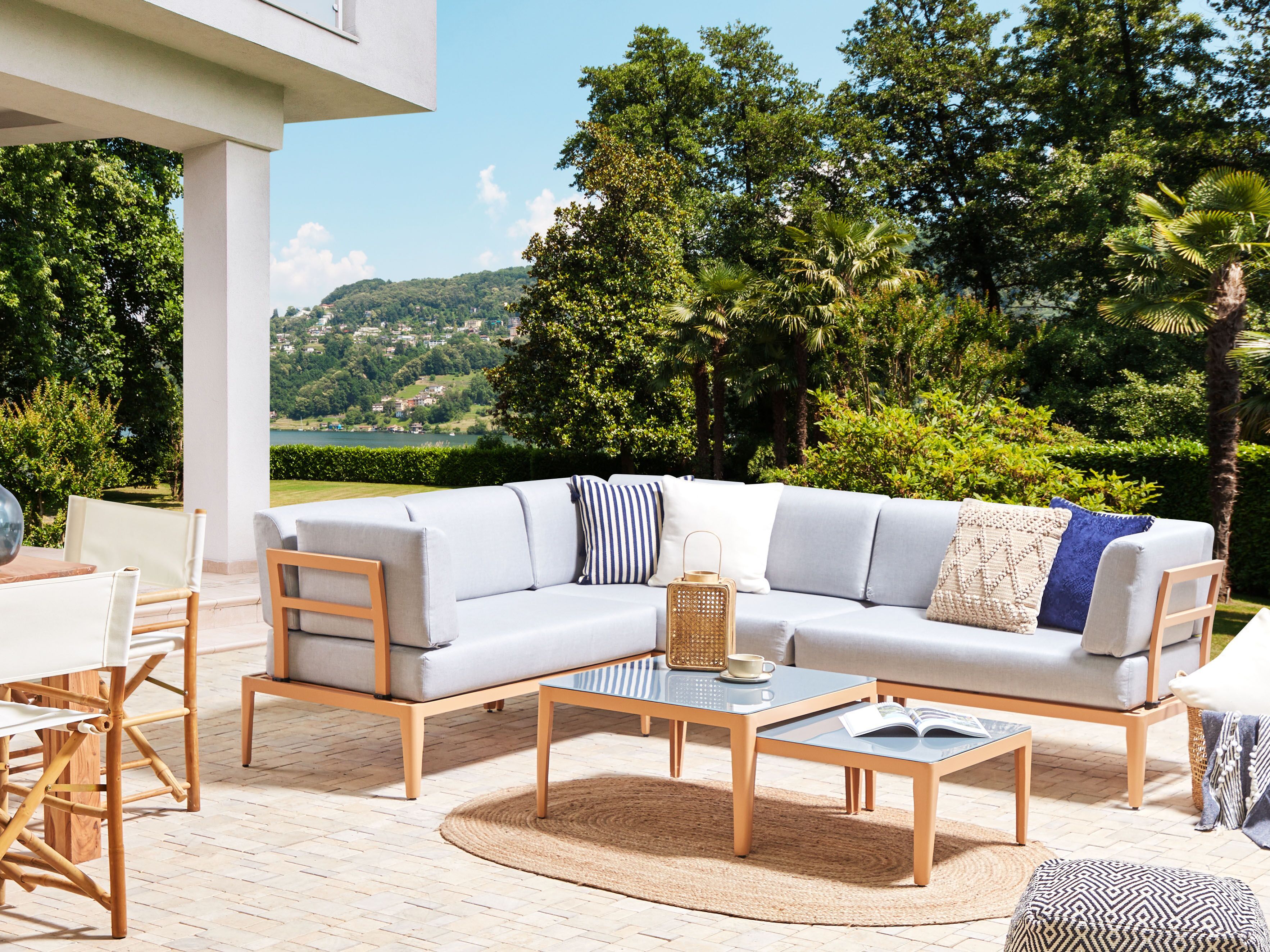 Outdoor Cushion Cover Set RIMA III Light Grey
