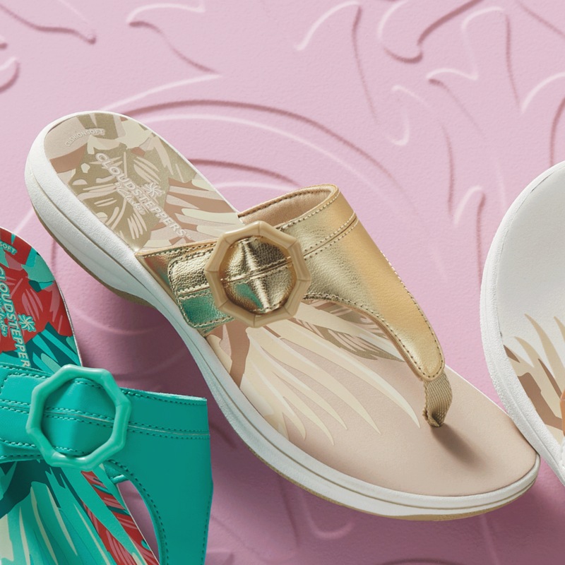 Cloudsteppers Breeze Cove Adjustable Sandal by Clarks - MIDNIGHT VELVET CATALOG
