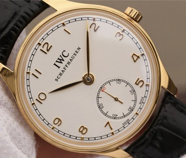 Replica IWC ZF Portuguese IW5454 YG White Dial Leather Strap A6498 - Top club