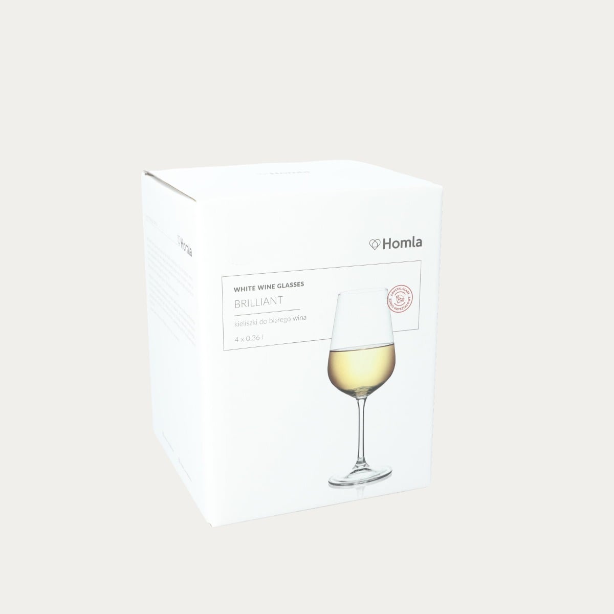 Zestaw kieliszków BRILLIANT do wina białego, 4 szt. 0.36 l