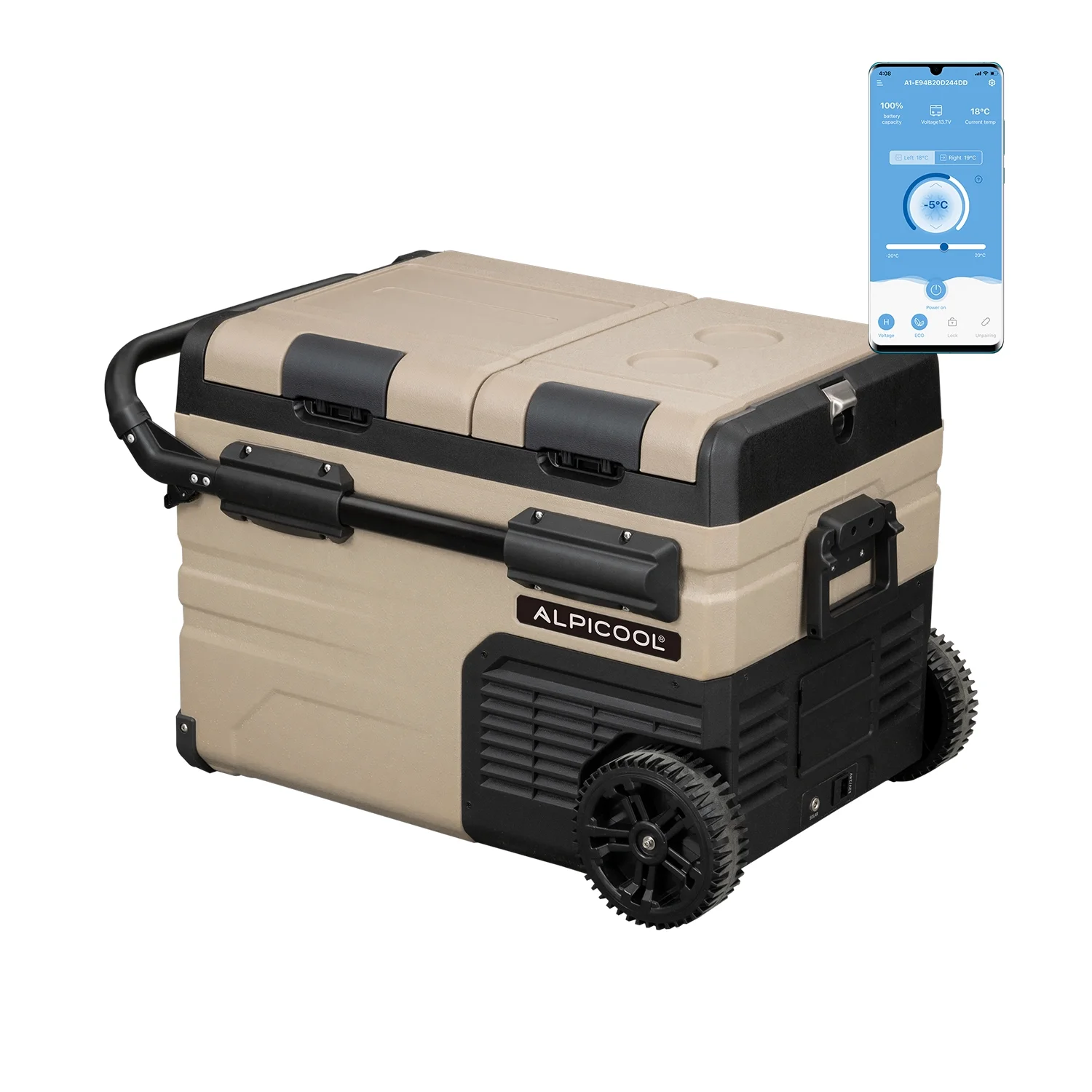 Alpicool TA35 Portable Refrigerator 37 Quart(35 Liter) Dual Temperature Control Fridge Mini Freezer for Travel,Camping,Fishing, Outdoor -12/24V DC - Image 29