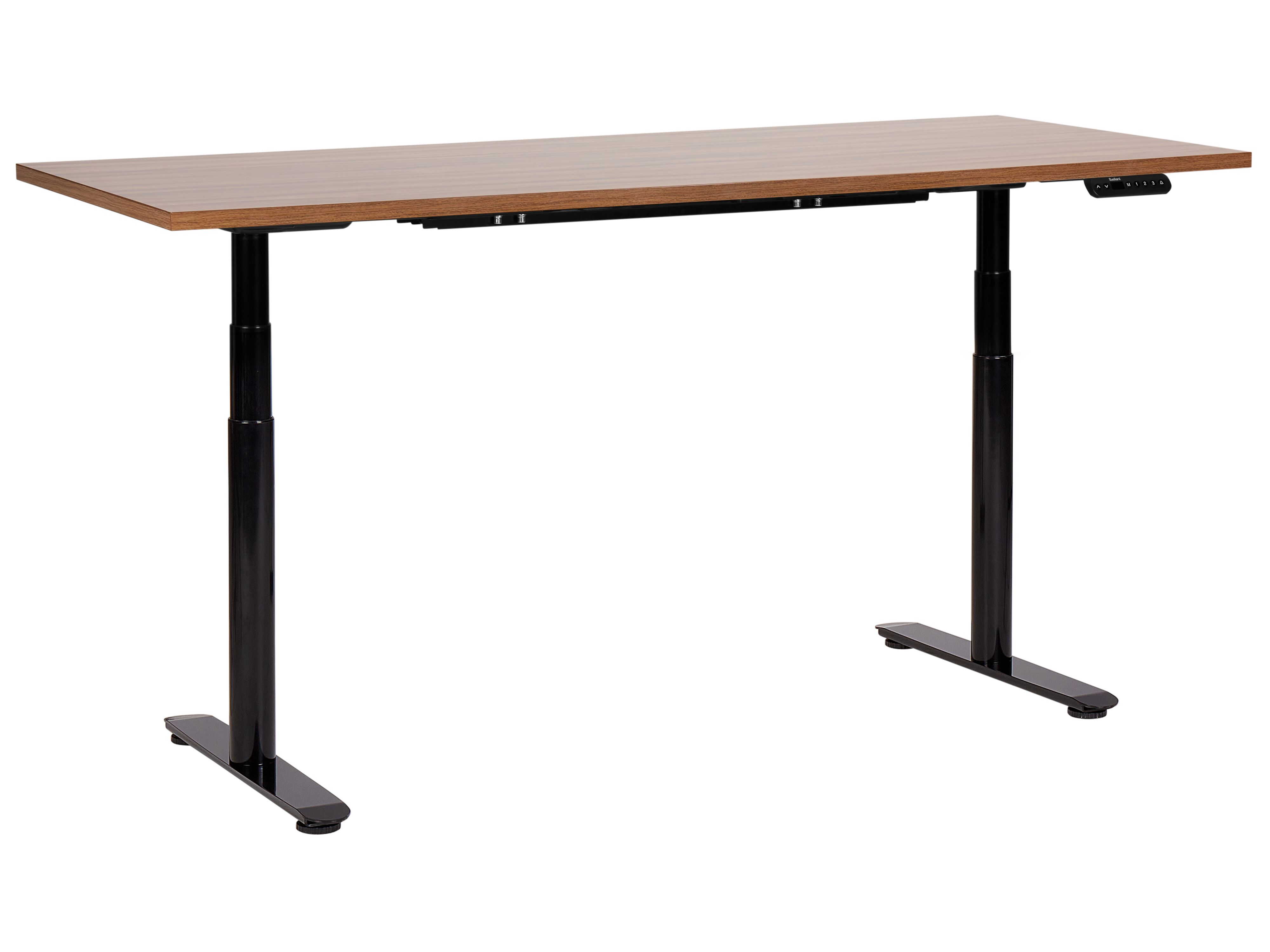 Electric Adjustable Standing Desk DESTINAS Brown/ Black 180 cm 80 cm