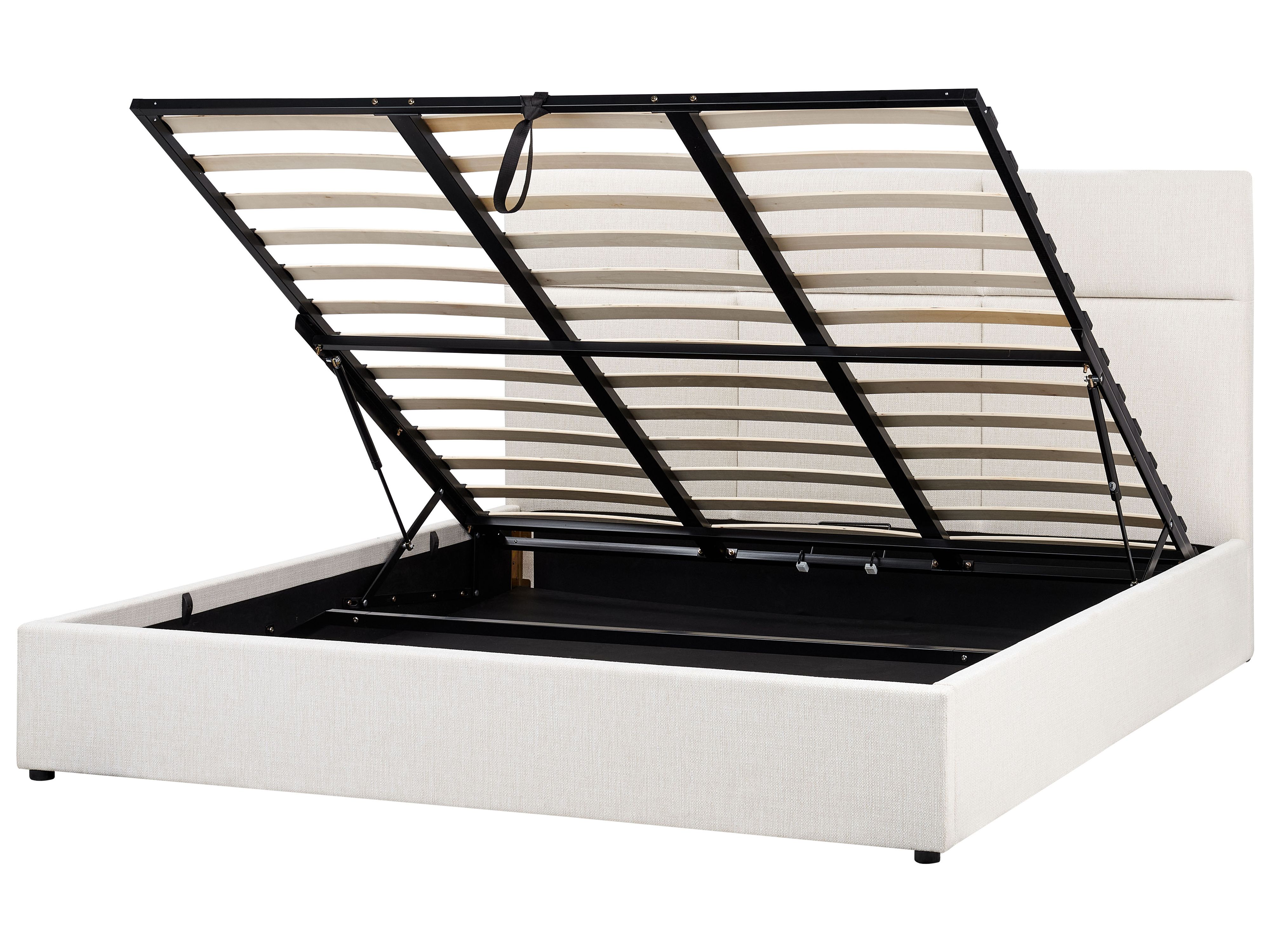 Ottoman Bed Fabric LAGORD 180 x 200 cm (EU Super King) Off-White
