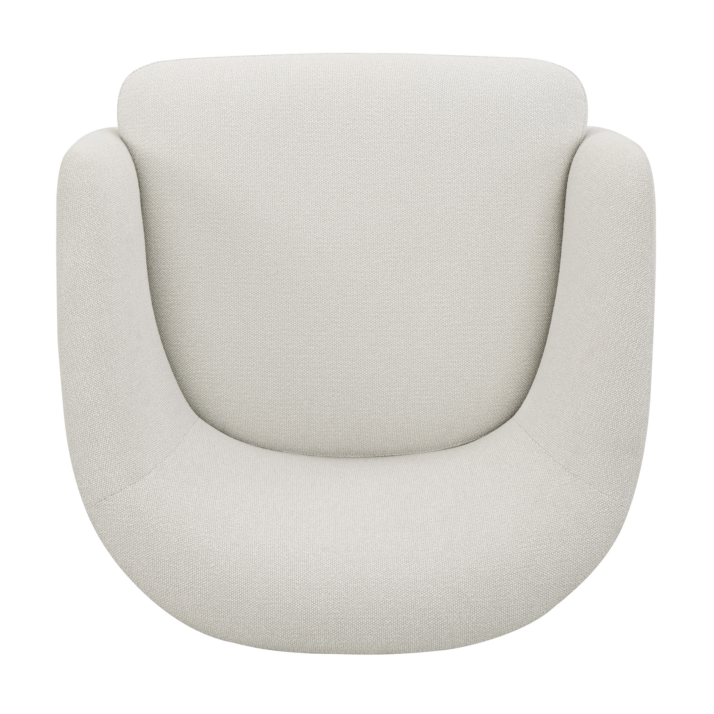 Henredon Murphy Swivel Boucle Chair, Cream - Image 7