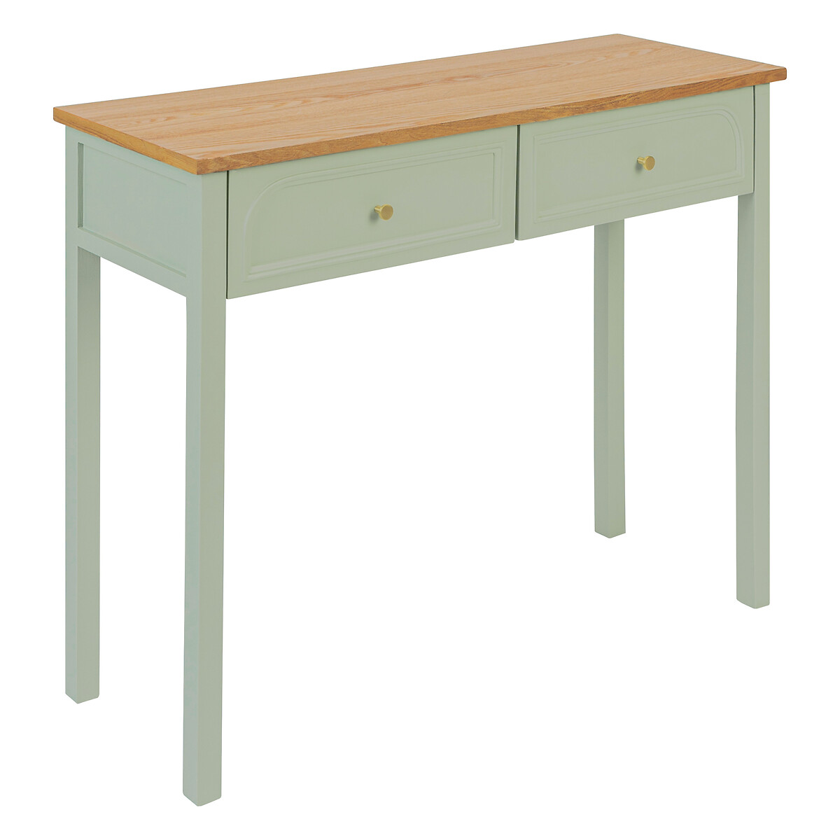 2-drawer console table "Mohea" Celadon green, L.100 cm