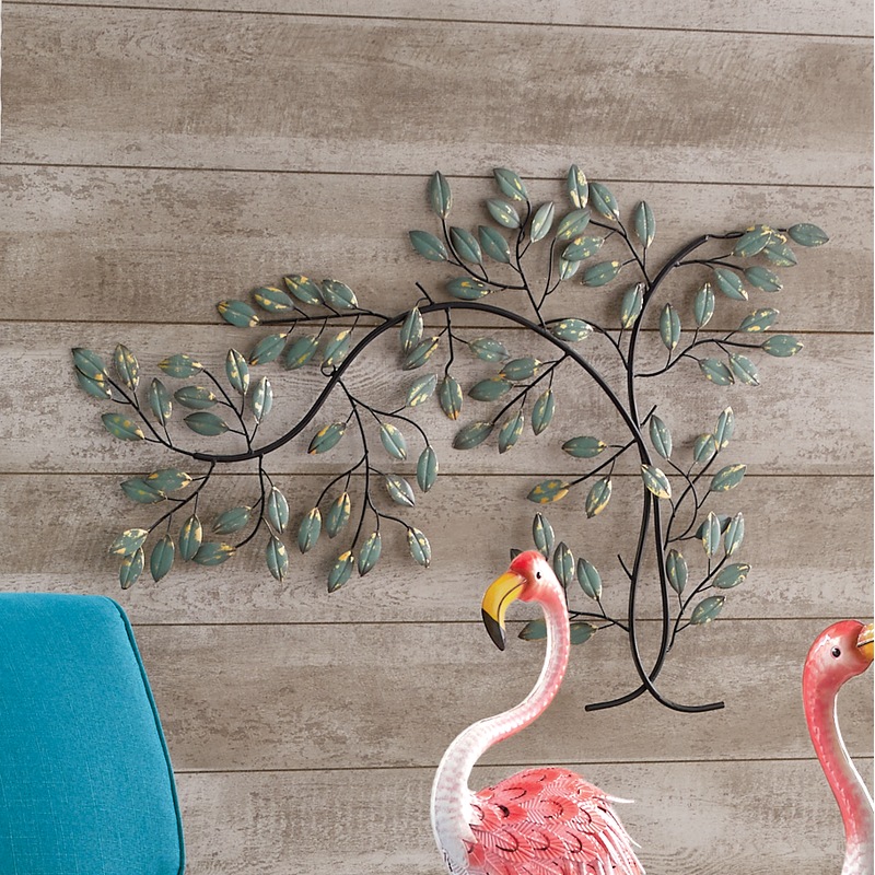 Sideswept Metal Tree Wall Art - MIDNIGHT VELVET CATALOG