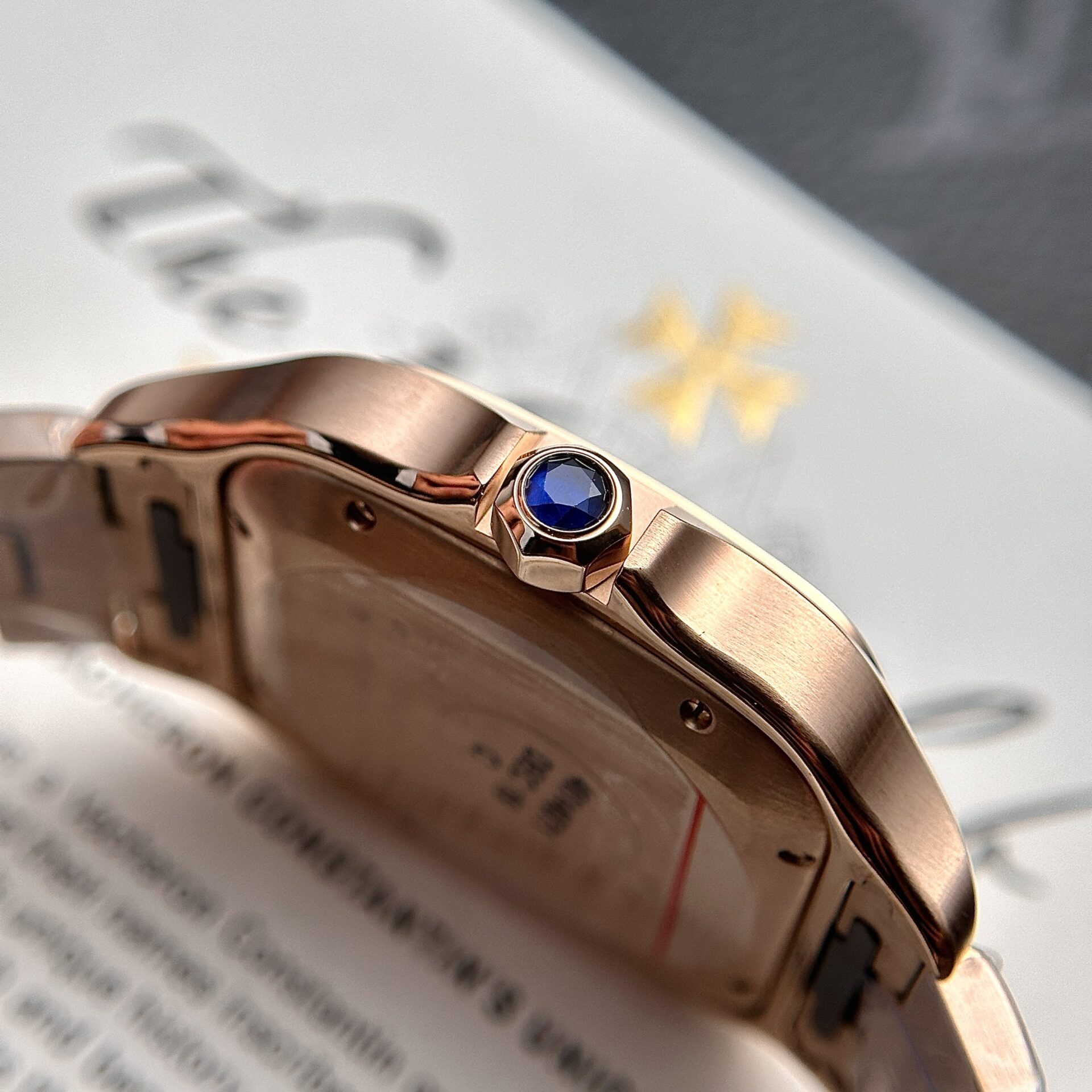 Cartier Santos Replica Watch Rose Gold BV Factory 39.8mm - Top club