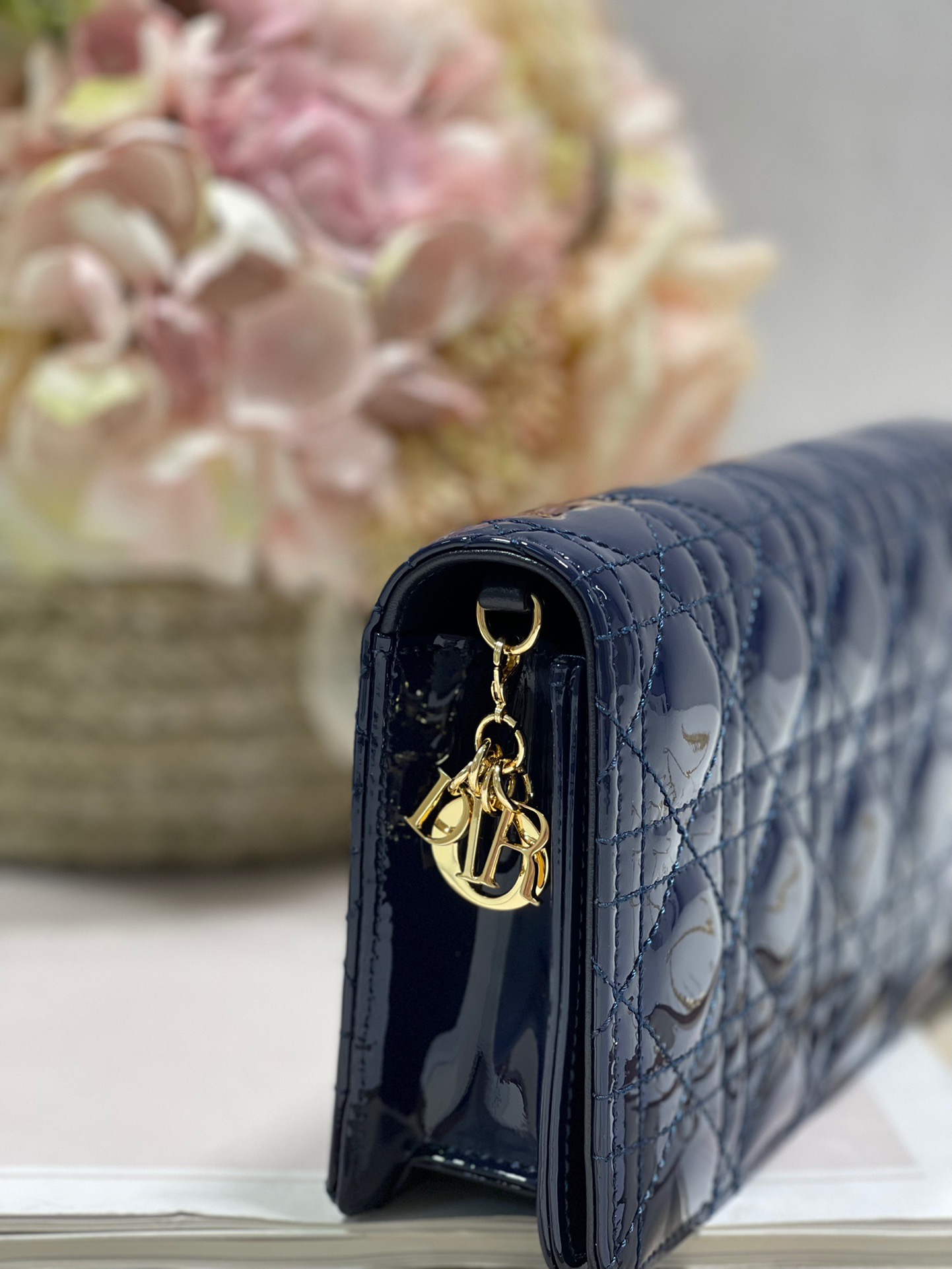 Christian Dior Lady Dior Pouch Navy, For Women, Women’s Handbags 8.5in/21.5cm CD1:1High-quality replica