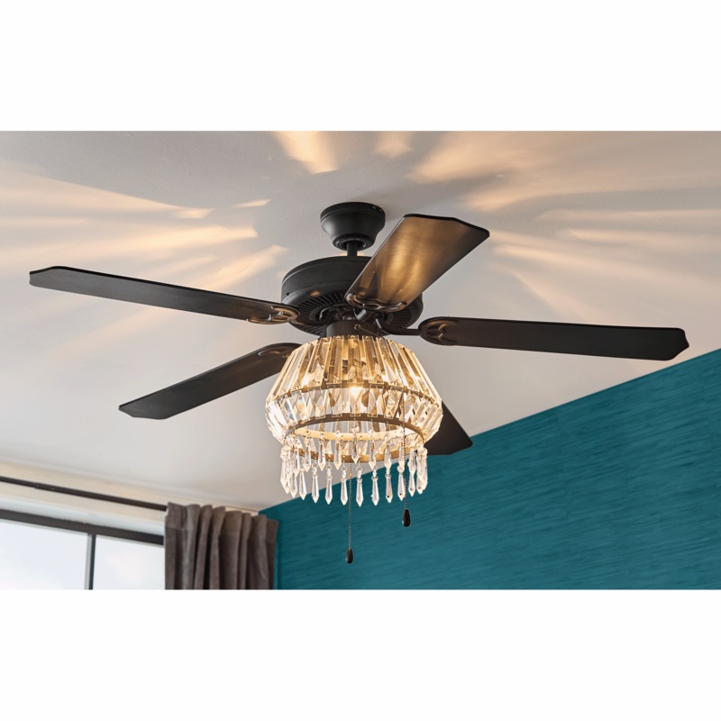 Crystal Ceiling Fan - MIDNIGHT VELVET CATALOG