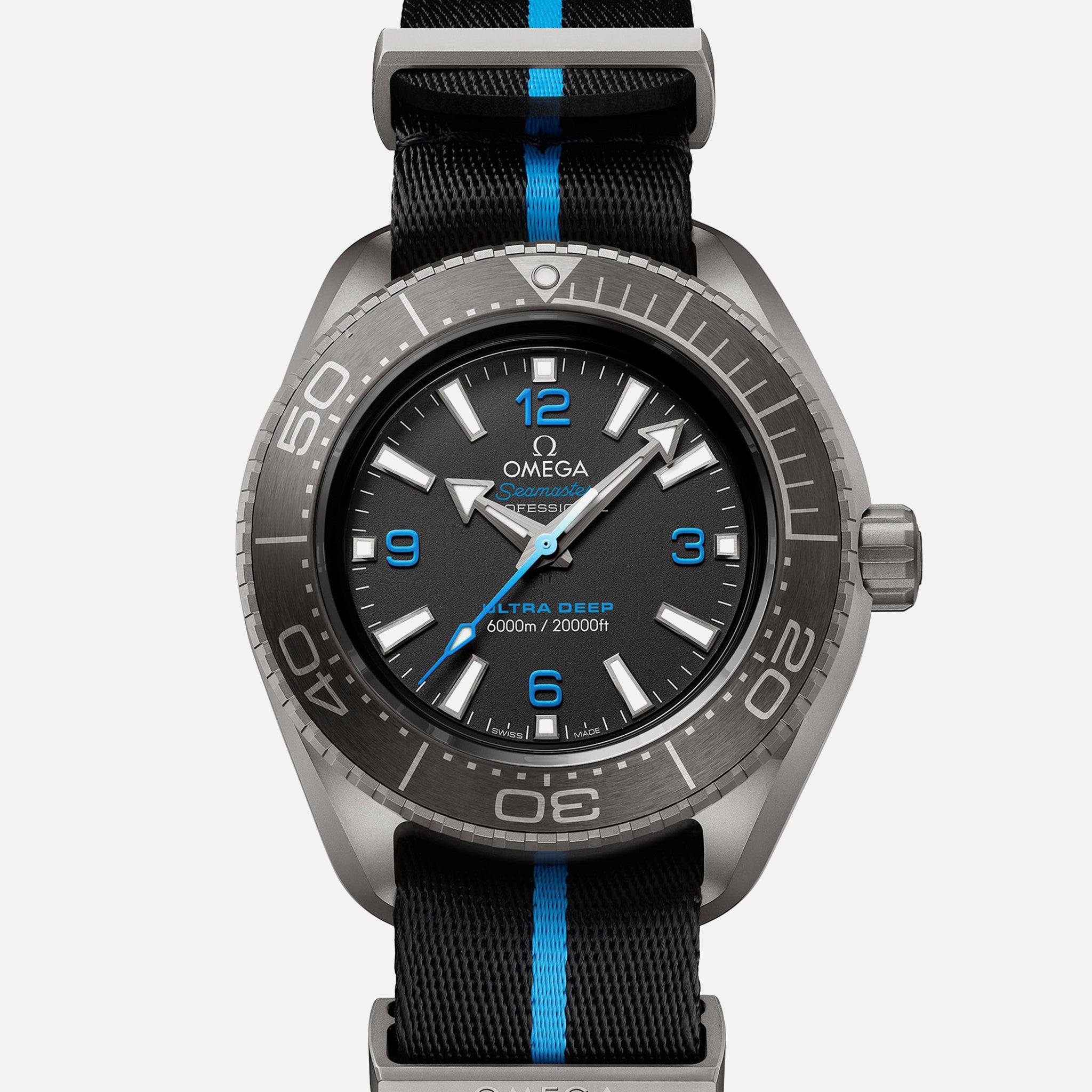 Seamaster Planet Ocean Ultra Deep Professional 6000M Co-Axial Master Chronometer 45.5mm Titanium(1:1 replica) - Elite Watch Atelier